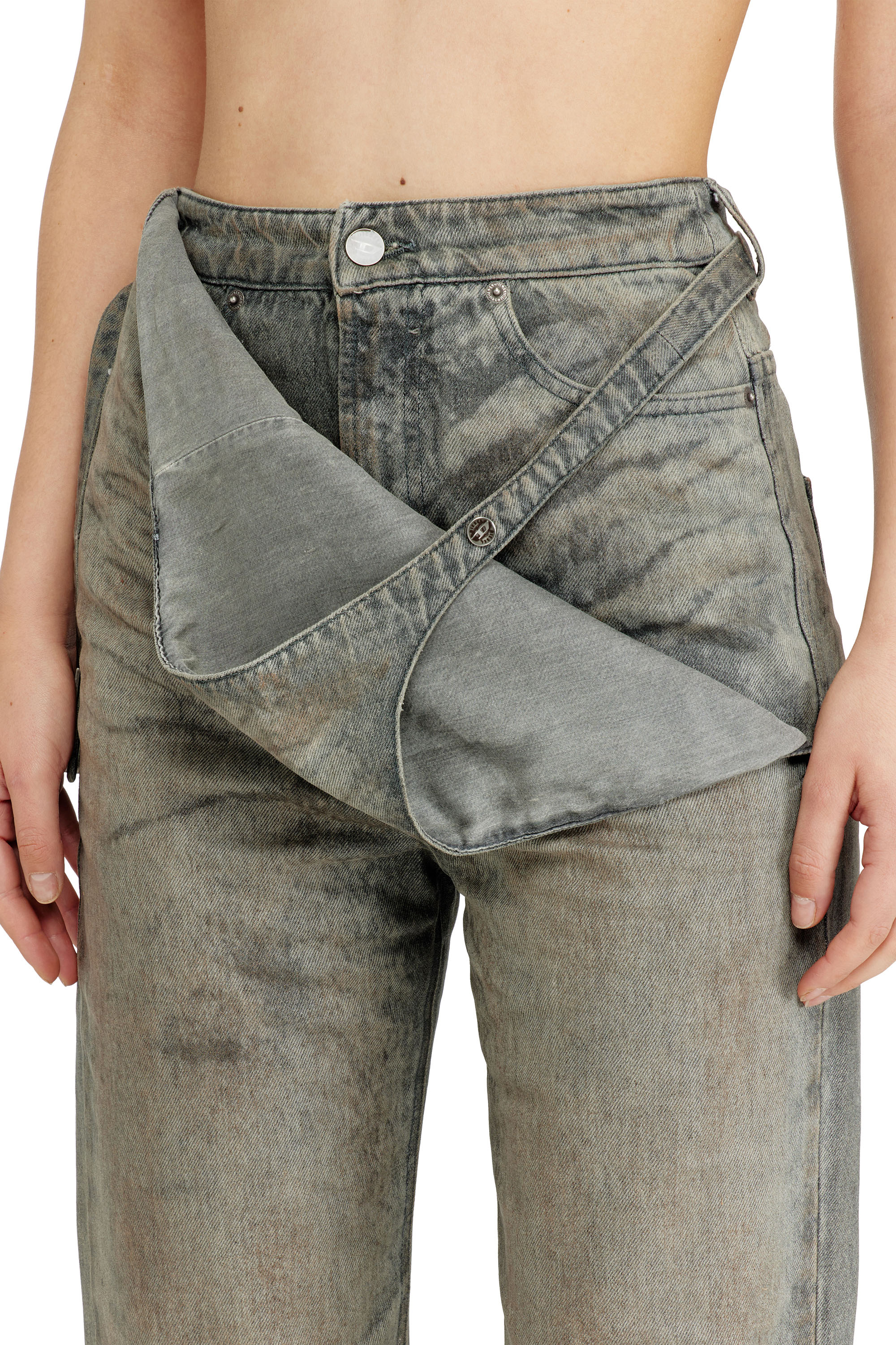 Diesel - Slim Jeans D-THALIRA 09P24 Donna, Grigio - Image 5