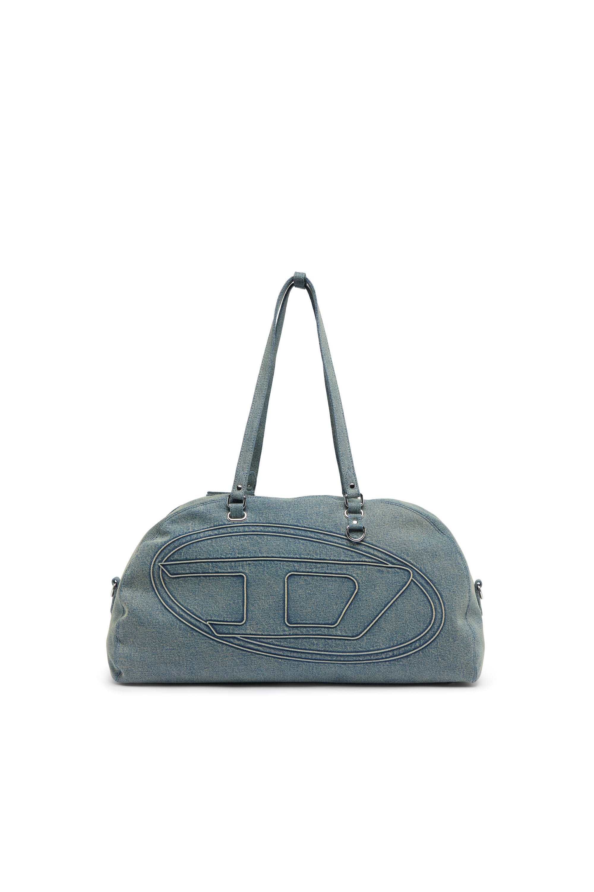 Diesel - 1DR DOME SOFT DUFFLE XL, 1DR Dome-Sac polochon en denim avec logo Oval D Mixte in Bleu - 1