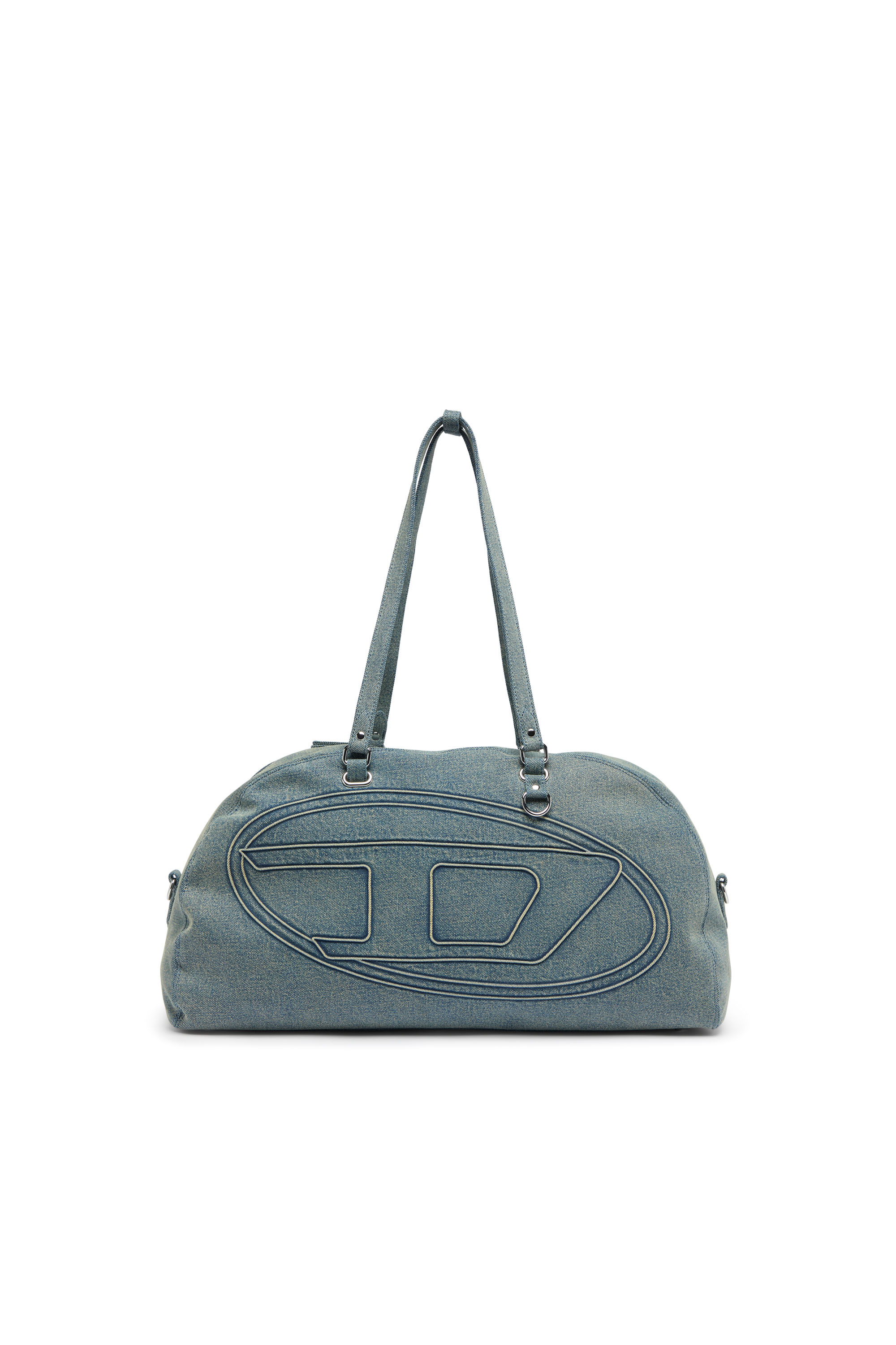 Diesel - 1DR DOME SOFT DUFFLE XL, 1DR Dome-Sac polochon en denim avec logo Oval D Mixte in Bleu - 2