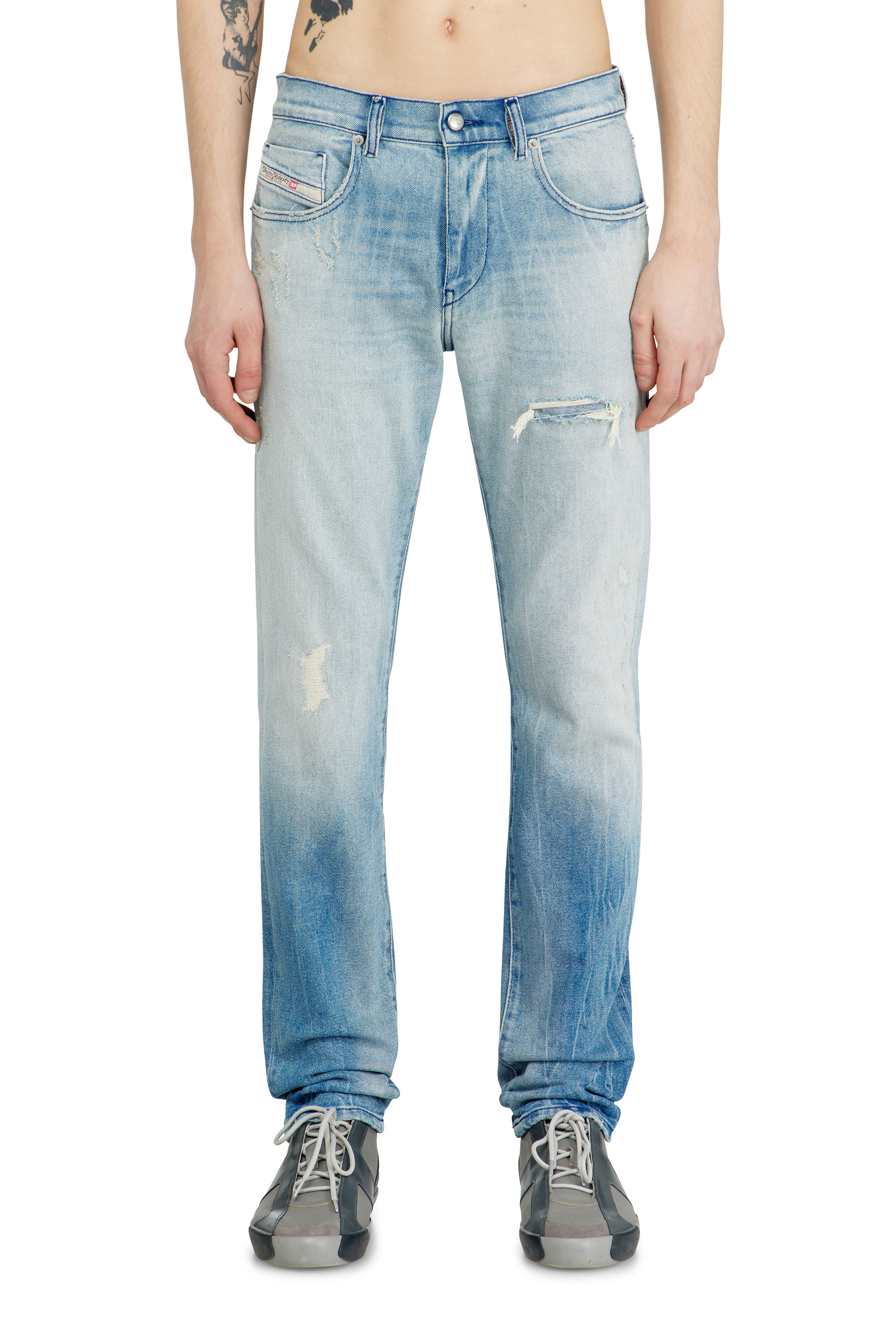 Diesel - Herren Slim Jeans 2019 D-Strukt 09N38, Hellblau - 2