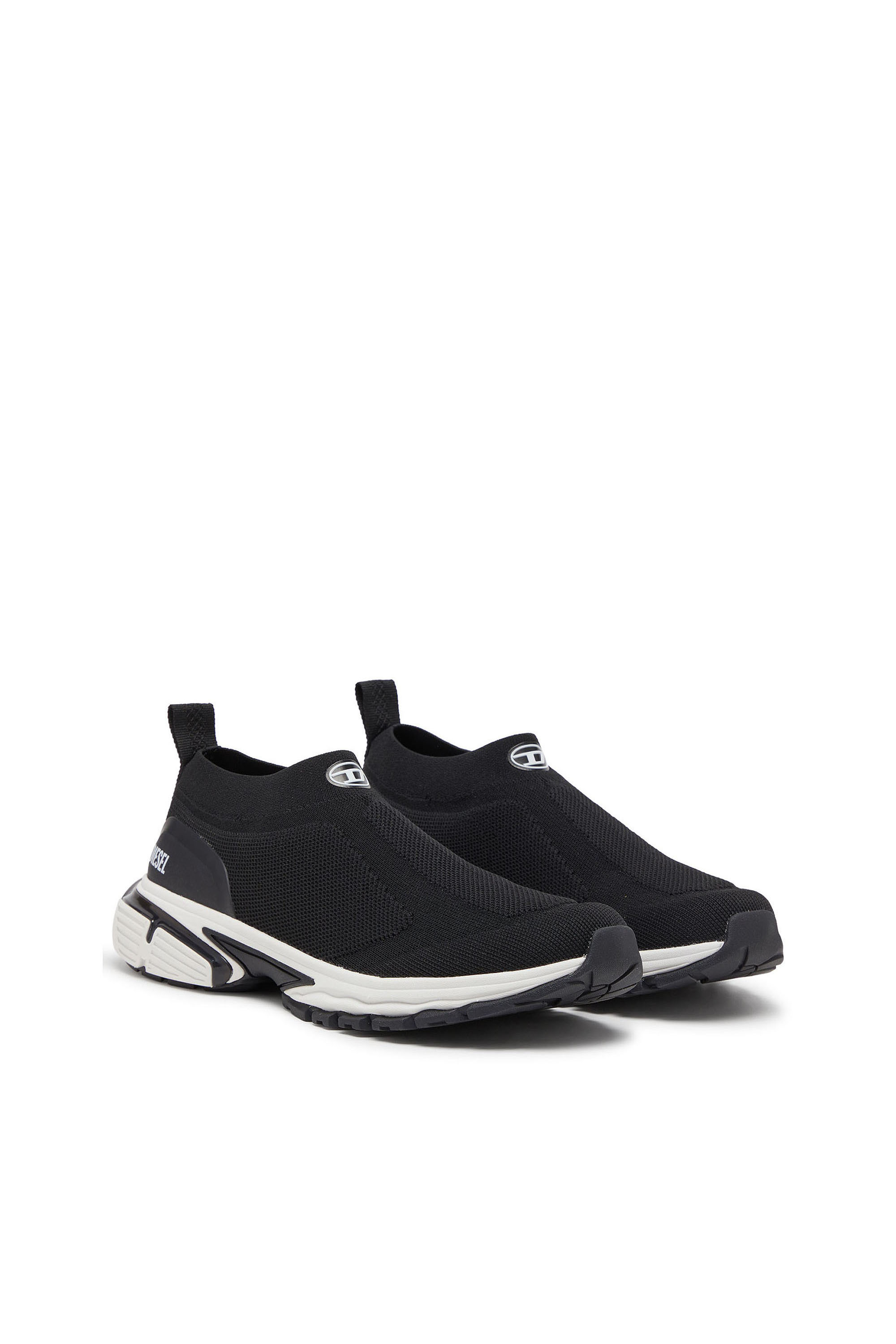 Diesel - S-PRO-V-DENSE-SOCKS, Herren Pro-V-Dense-Slip-on-Strick-Sockenturnschuhe in Schwarz - 2