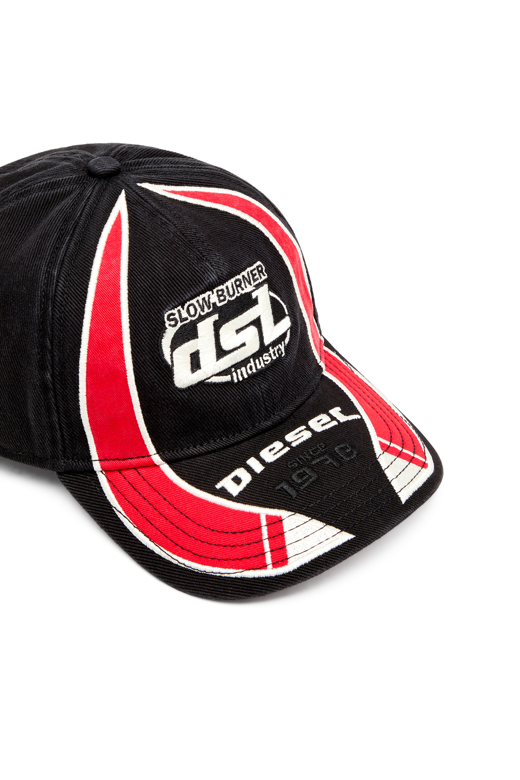 Diesel - C-ARSON, Cappello da baseball con ricami Uomo in Multicolor - 4