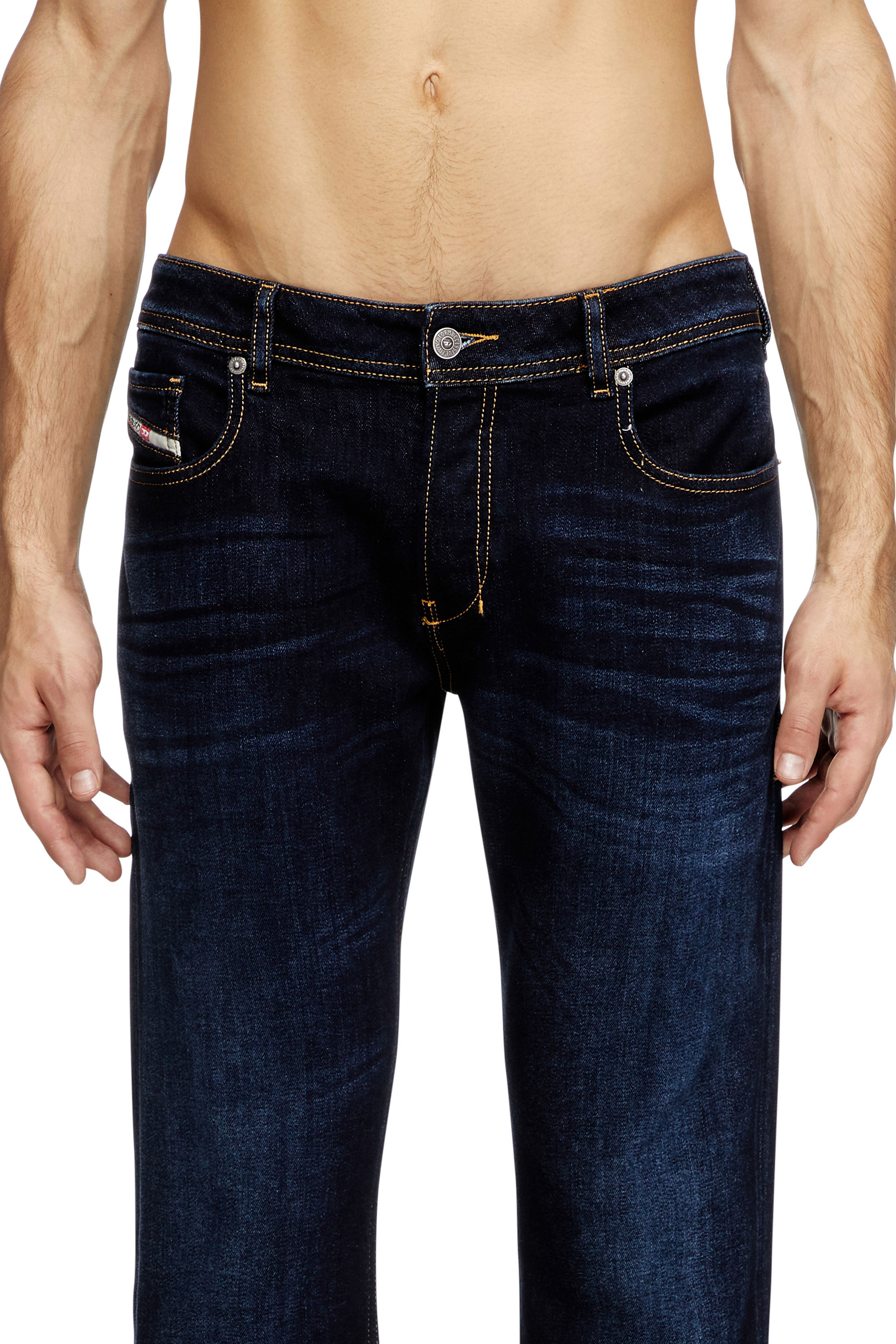 Diesel - Bootcut Jeans 2007 Zatiny 009ZS Homme, Bleu Foncé - Image 5