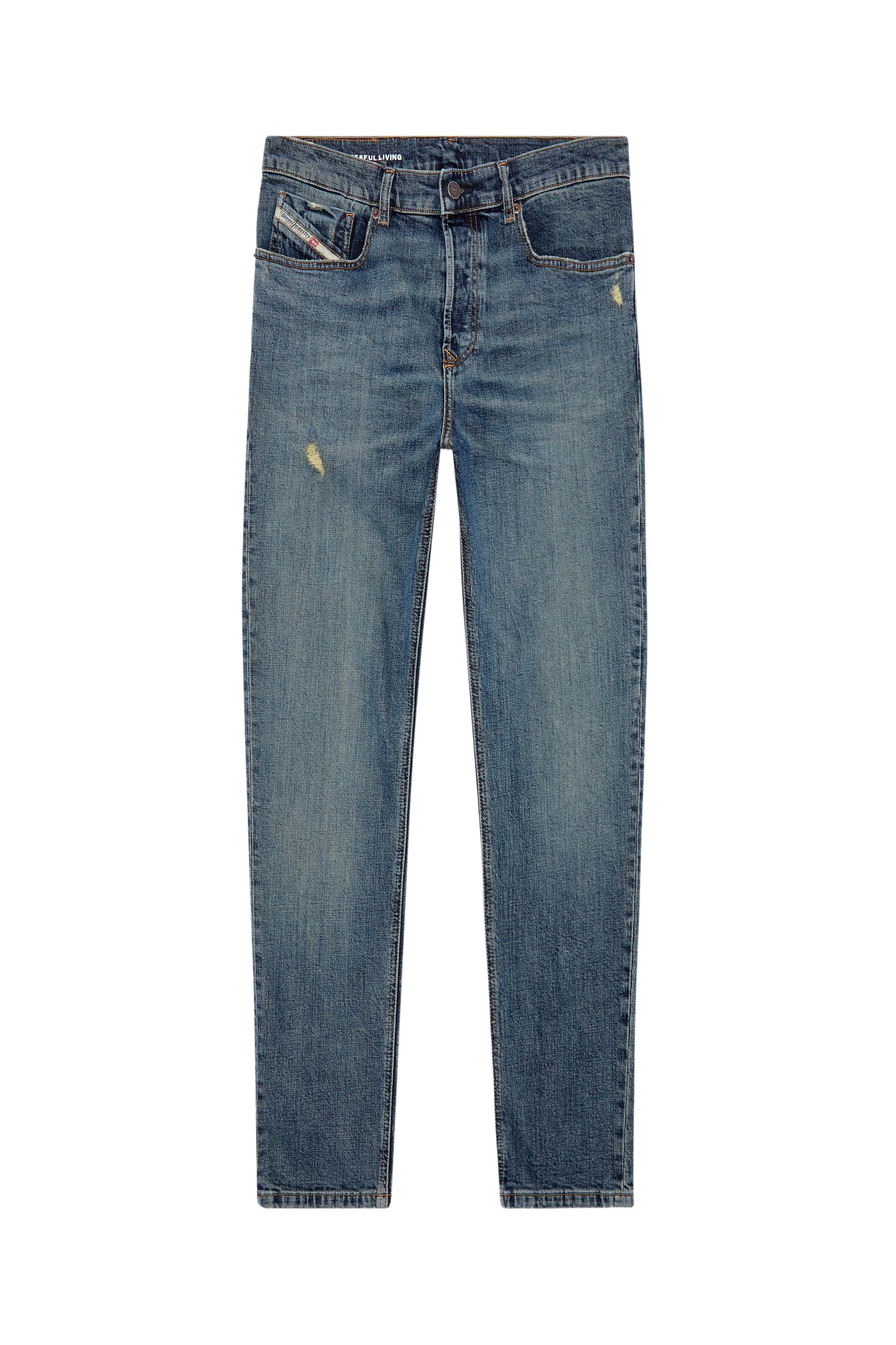 Diesel - Tapered Jeans 2005 D-Fining 0DQAC, Mittelblau - Image 5