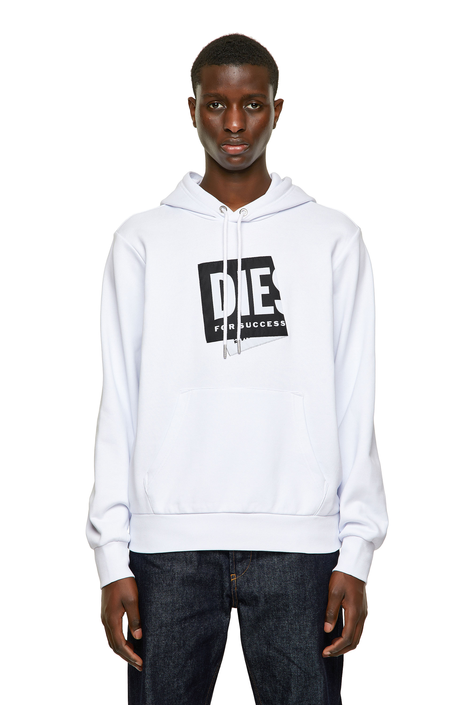 S-GIRK-HOOD-LAB, White - Sweaters