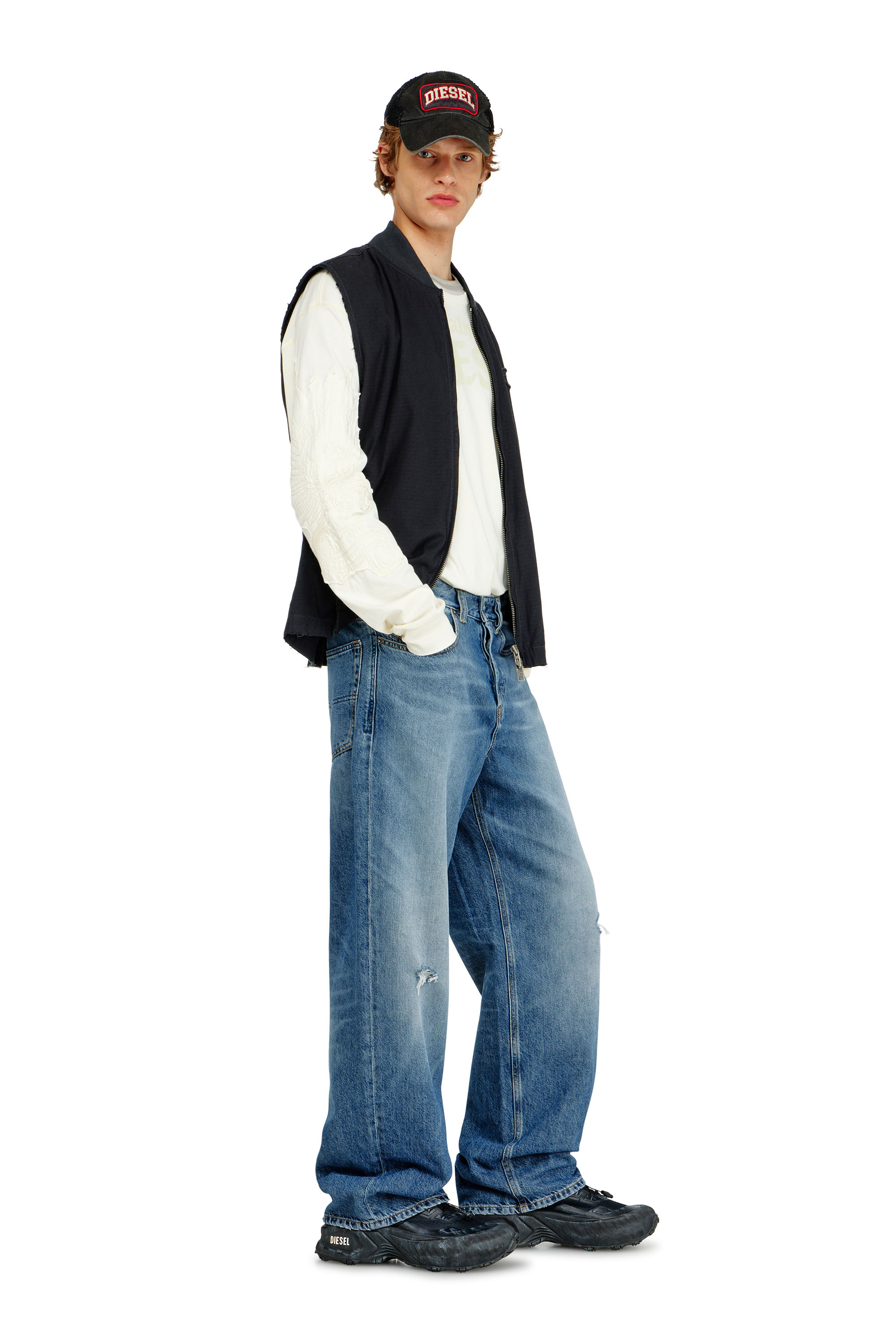 Diesel - Herren Relaxed Jeans 2001 D-Macro 09P61, Mittelblau - 2