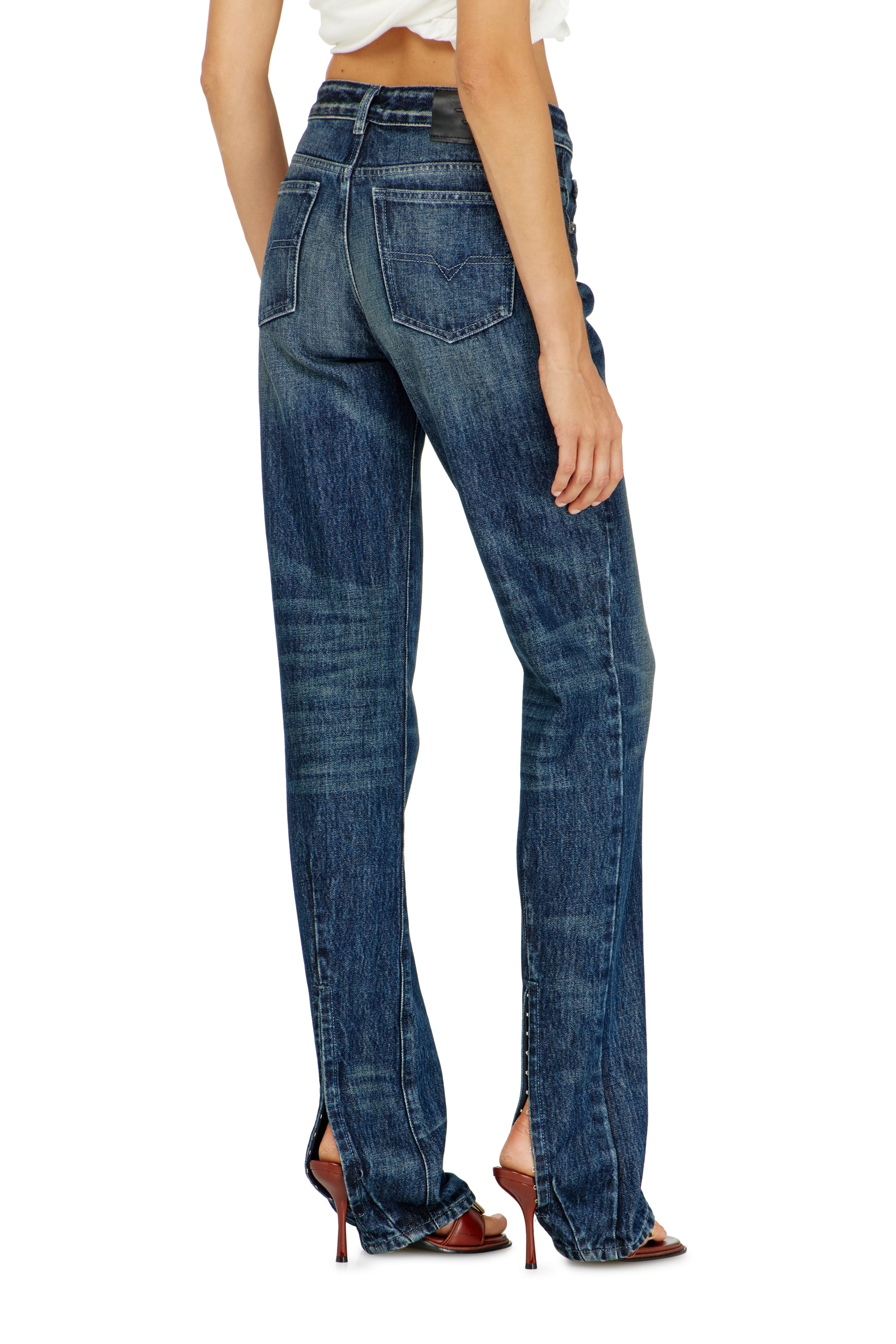 Diesel - Regular Jeans D-Heel 007FZ Femme, Bleu Fonc&eacute; - Image 4