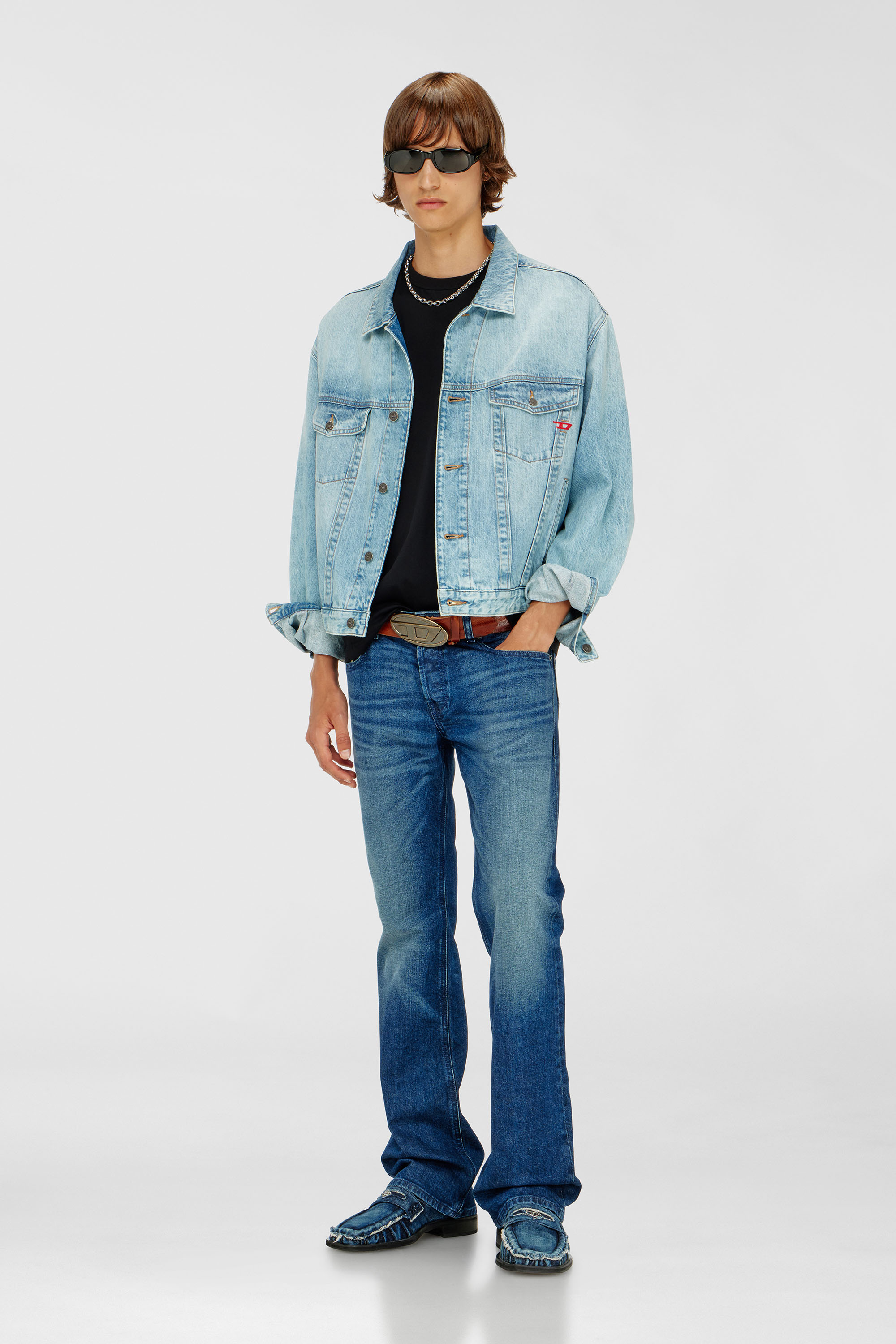 Diesel - Bootcut Jeans 2007 Zatiny 09L51 Uomo, Blu Scuro - Image 1