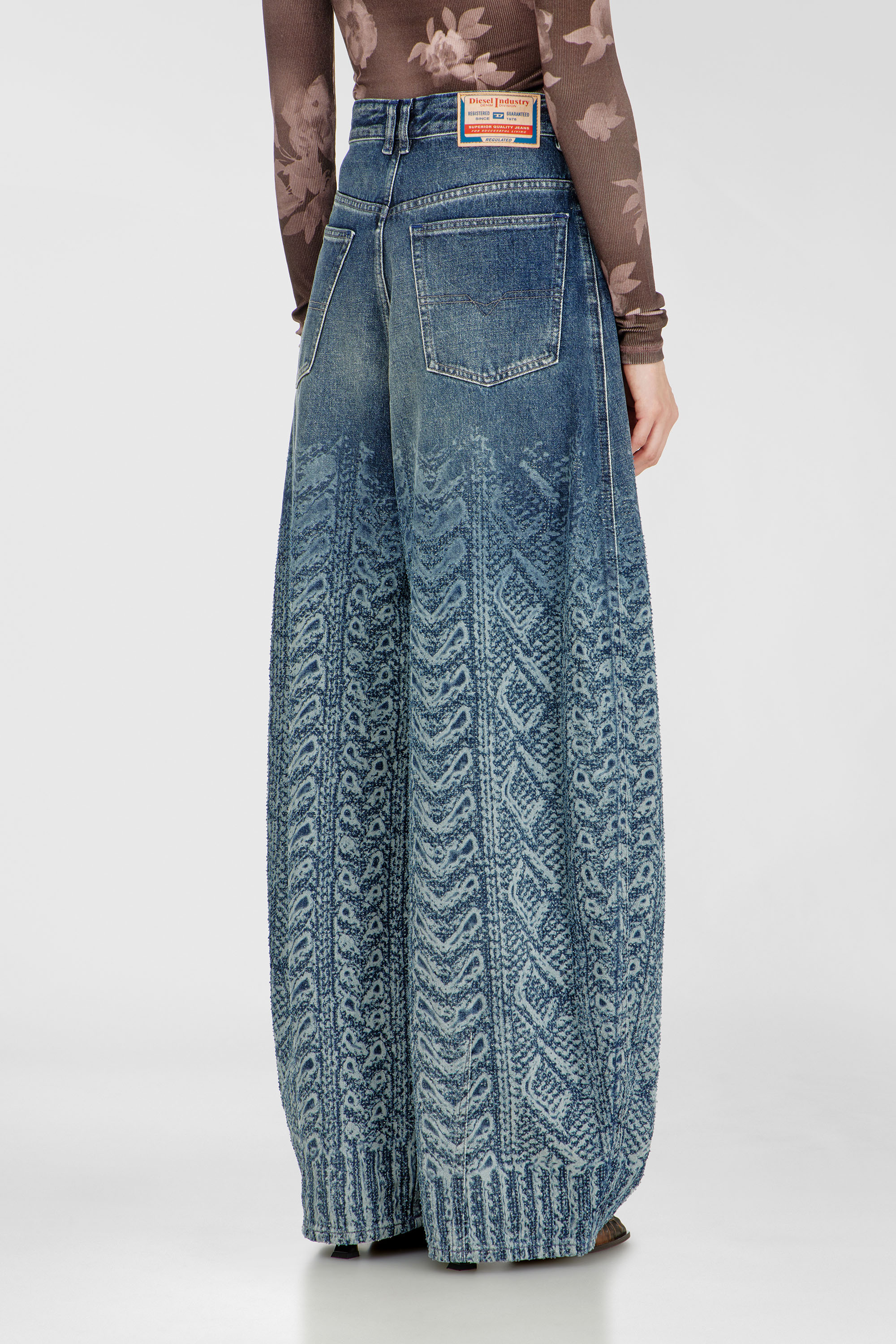 Diesel - Damen Relaxed Jeans 1987 D-Khelz 007EV, Dunkelblau - 5