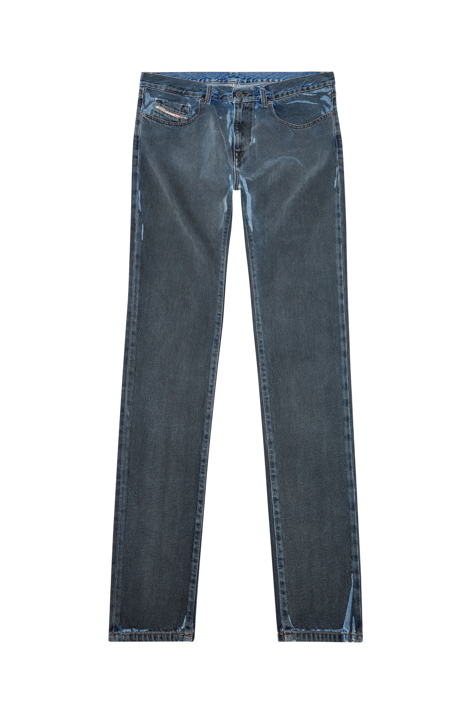 Diesel - Slim Jeans 2019 D-Strukt 09I47, Nero/Grigio scuro - Image 5