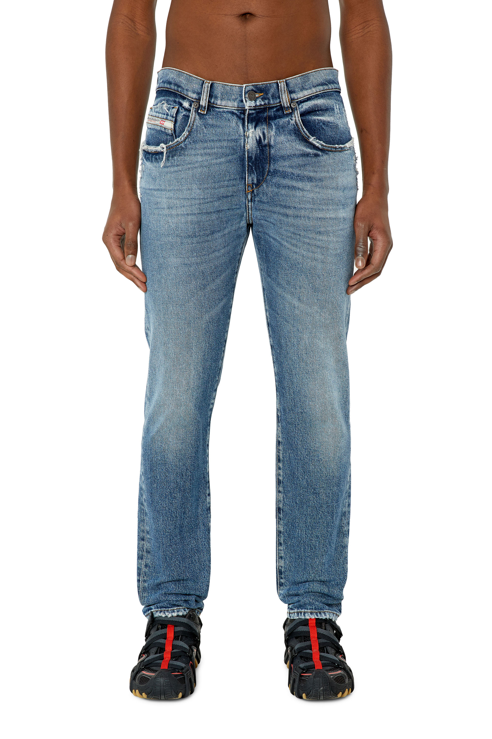 Diesel - Slim Jeans 2019 D-Strukt 09F16, Mittelblau - Image 2