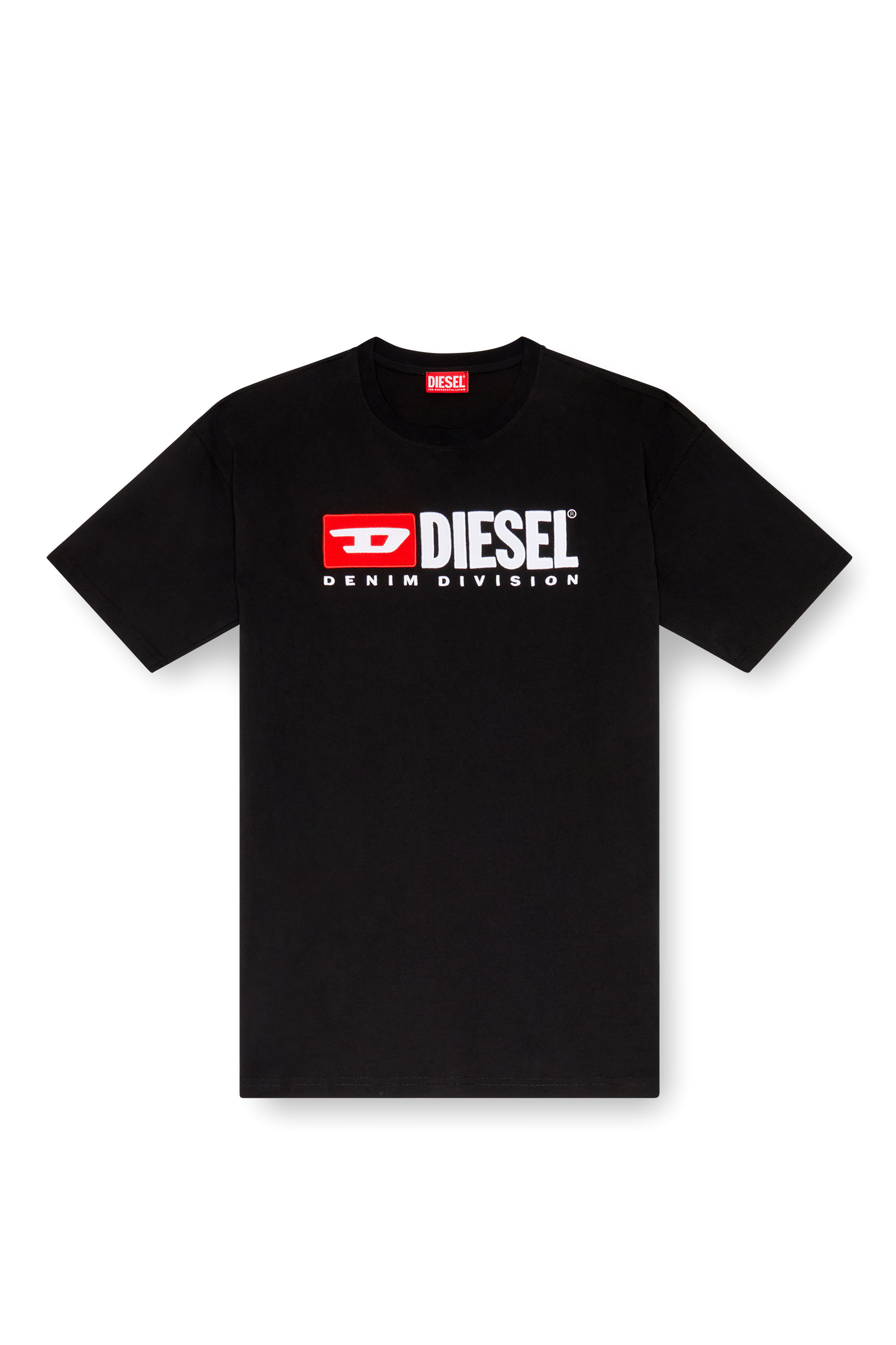 Diesel - T-BOXT-DIV, T-shirt avec empiècement Diesel Homme in Noir - 2