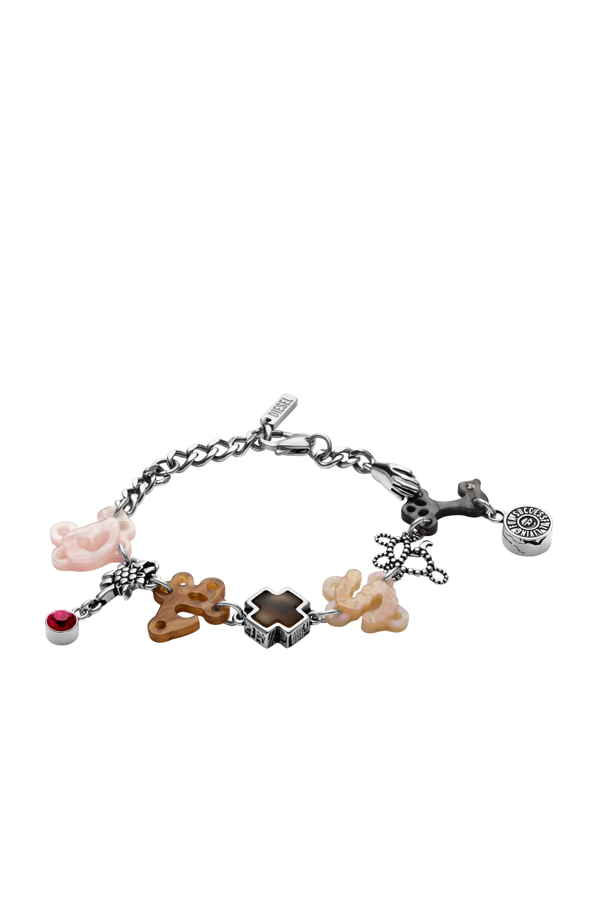 Diesel - DX1561040 JEWEL, Bracciale a catena in acciaio inossidabile Unisex in Multicolor - 1