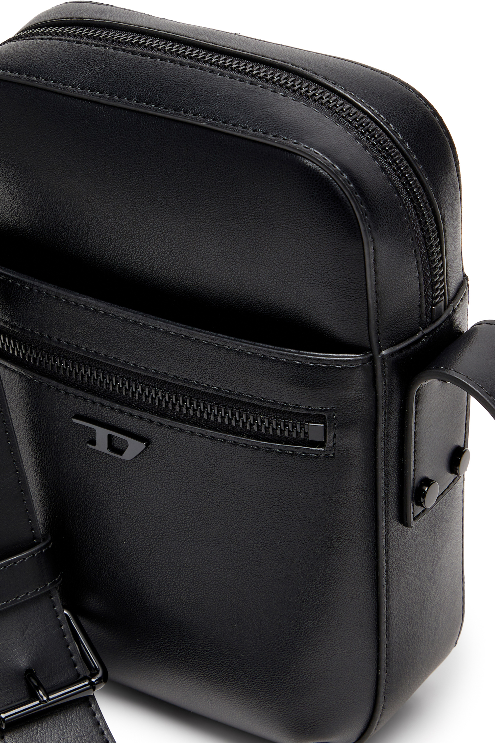 Diesel - RIVET-D CROSSBODY, Rivet-D - Sac bandouli&egrave;re en PU avec rivets Homme in Noir - 5