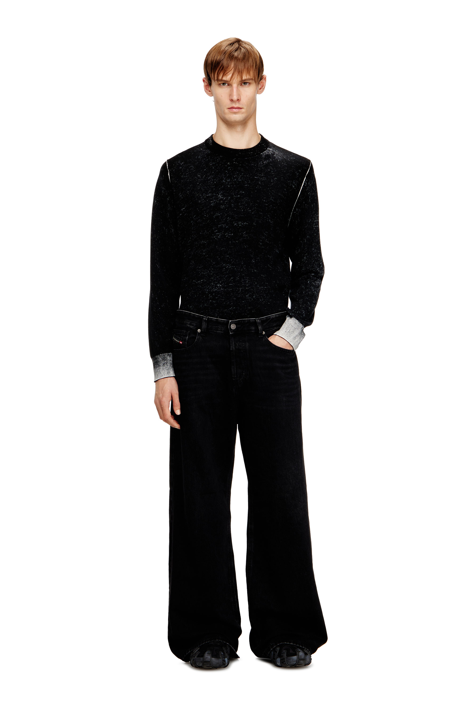 Diesel - Relaxed Jeans 1996 D-Sire 09P09 Donna, Nero/Grigio scuro - Image 7