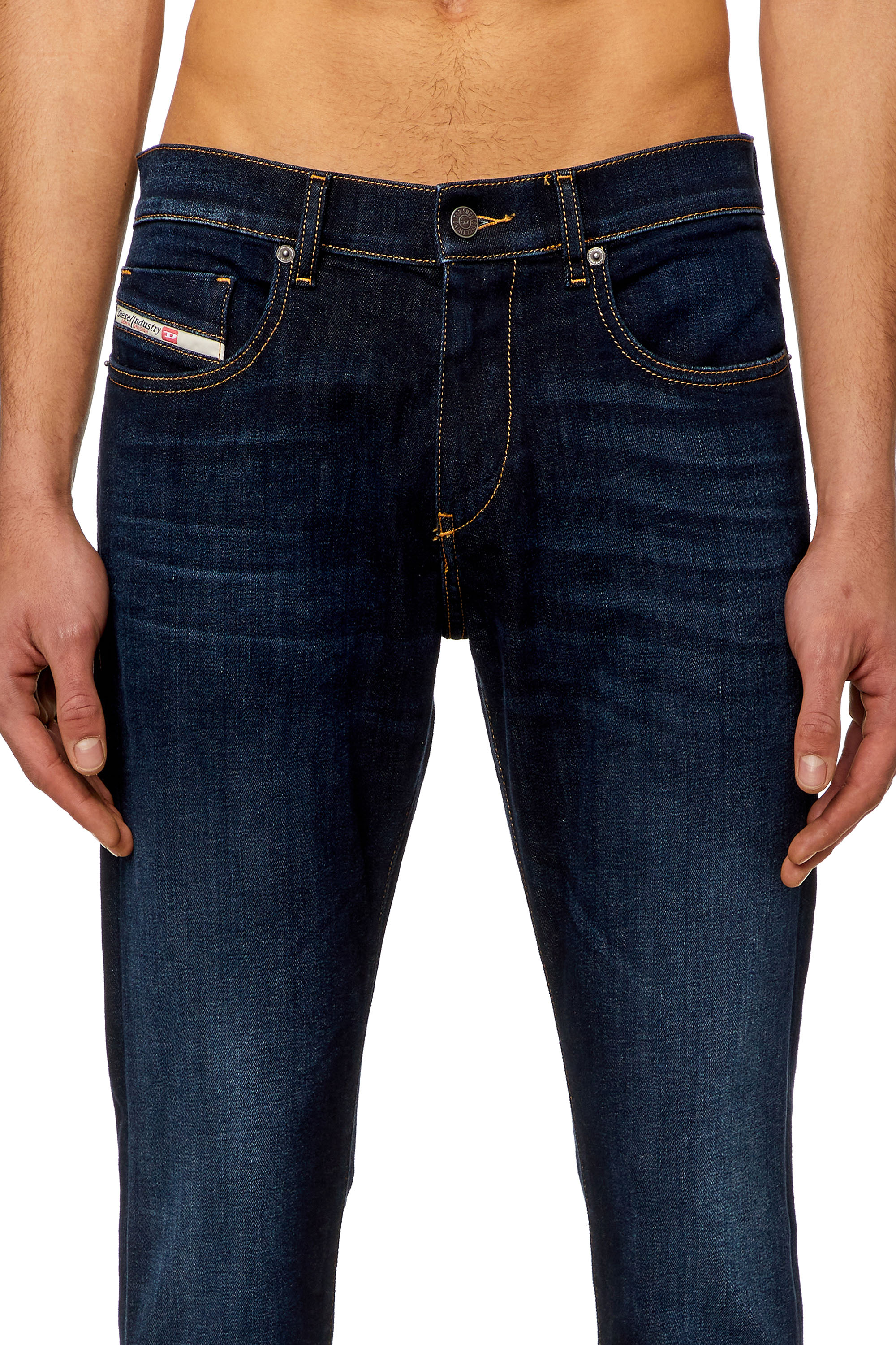 Diesel - Slim Jeans 2019 D-Strukt 009ZS, Bleu Foncé - Image 4