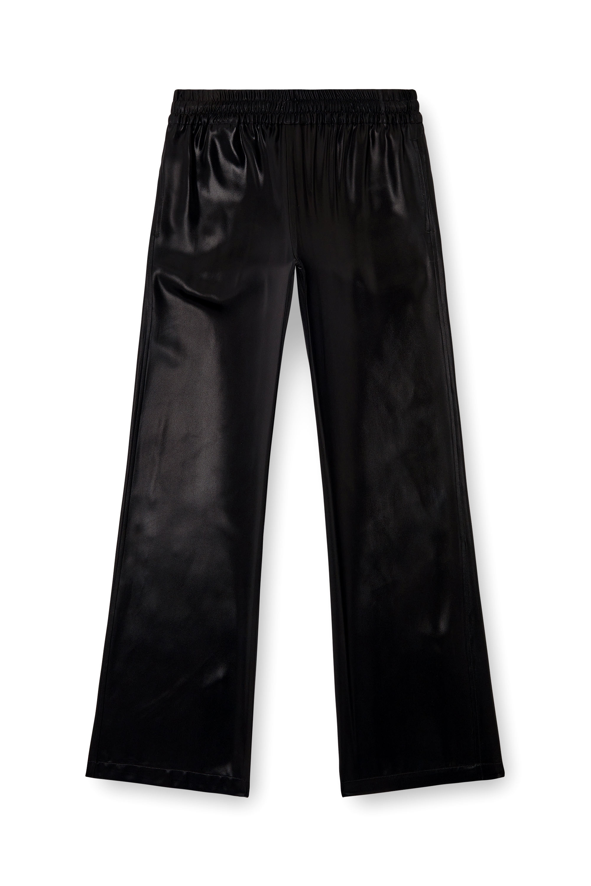 Diesel - P-DREYER-C-WN-Q1, Pantalon de survêtement en satin Femme in Noir - 3