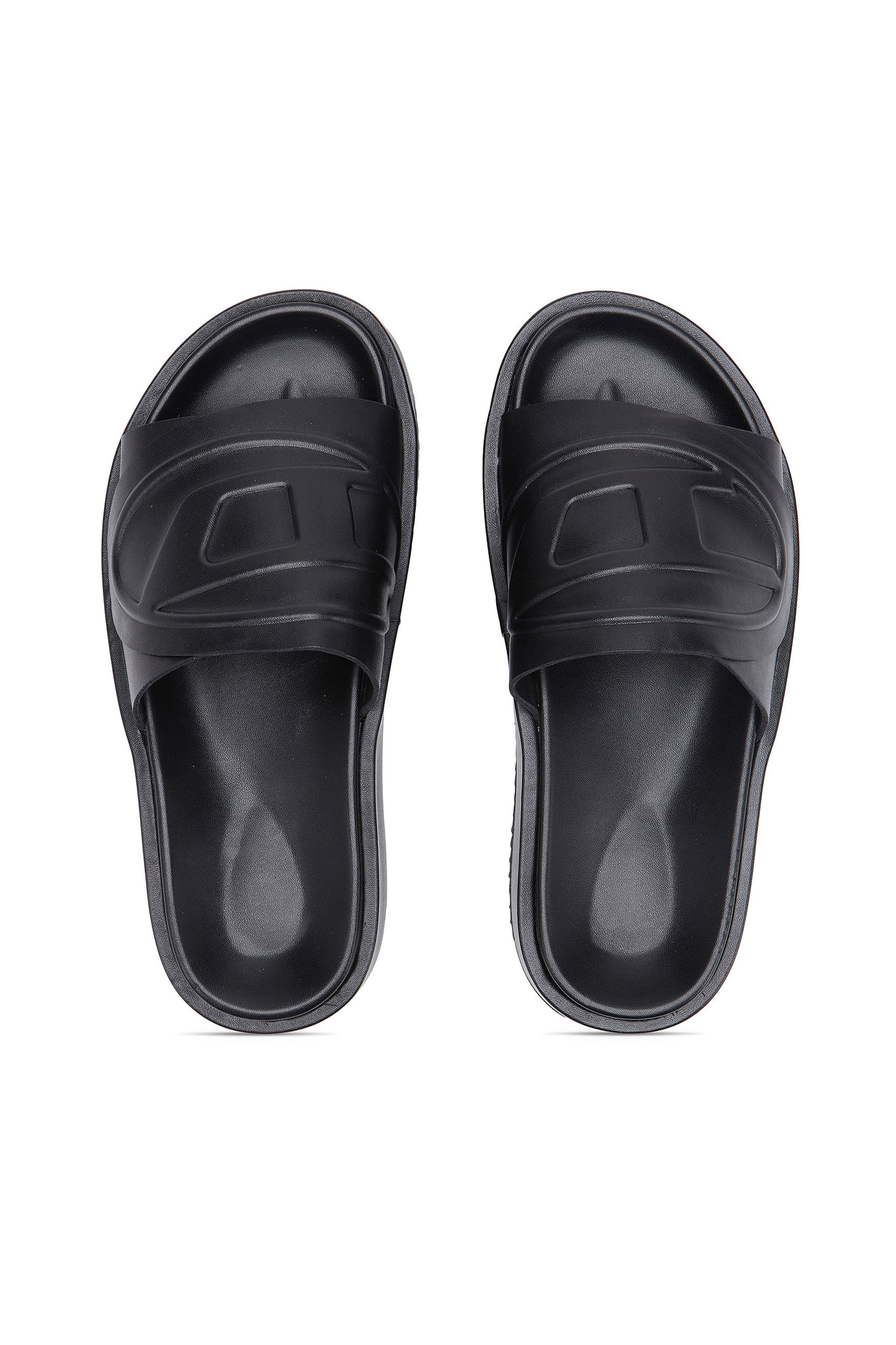 Diesel - SA-SLIDE D OVAL W, Sa-Slide D-Slide con fascia Oval D Donna in Nero - 5