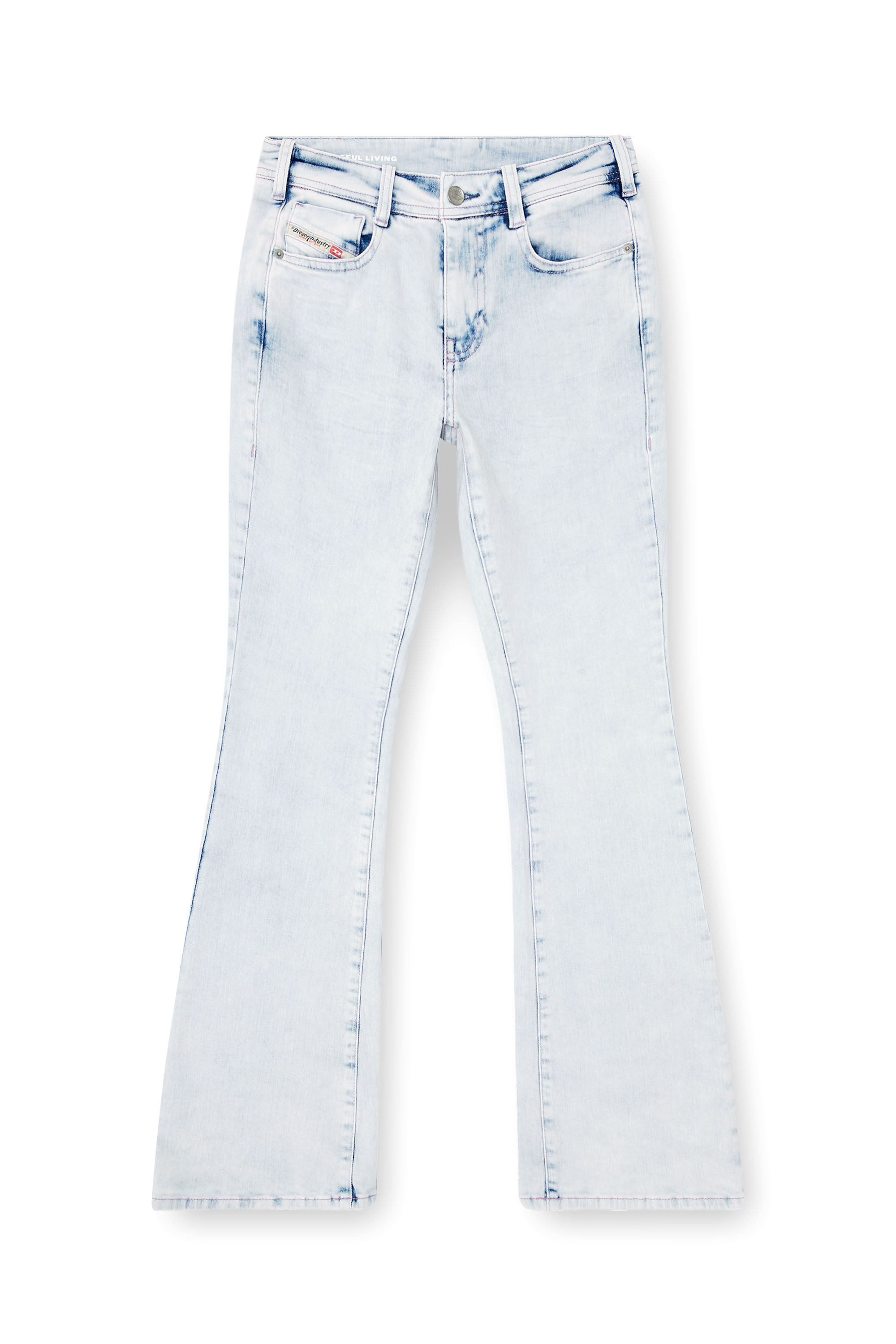 Diesel - Bootcut Jeans 1969 D-Ebbey 0HDBH Femme, Bleu Clair - Image 3