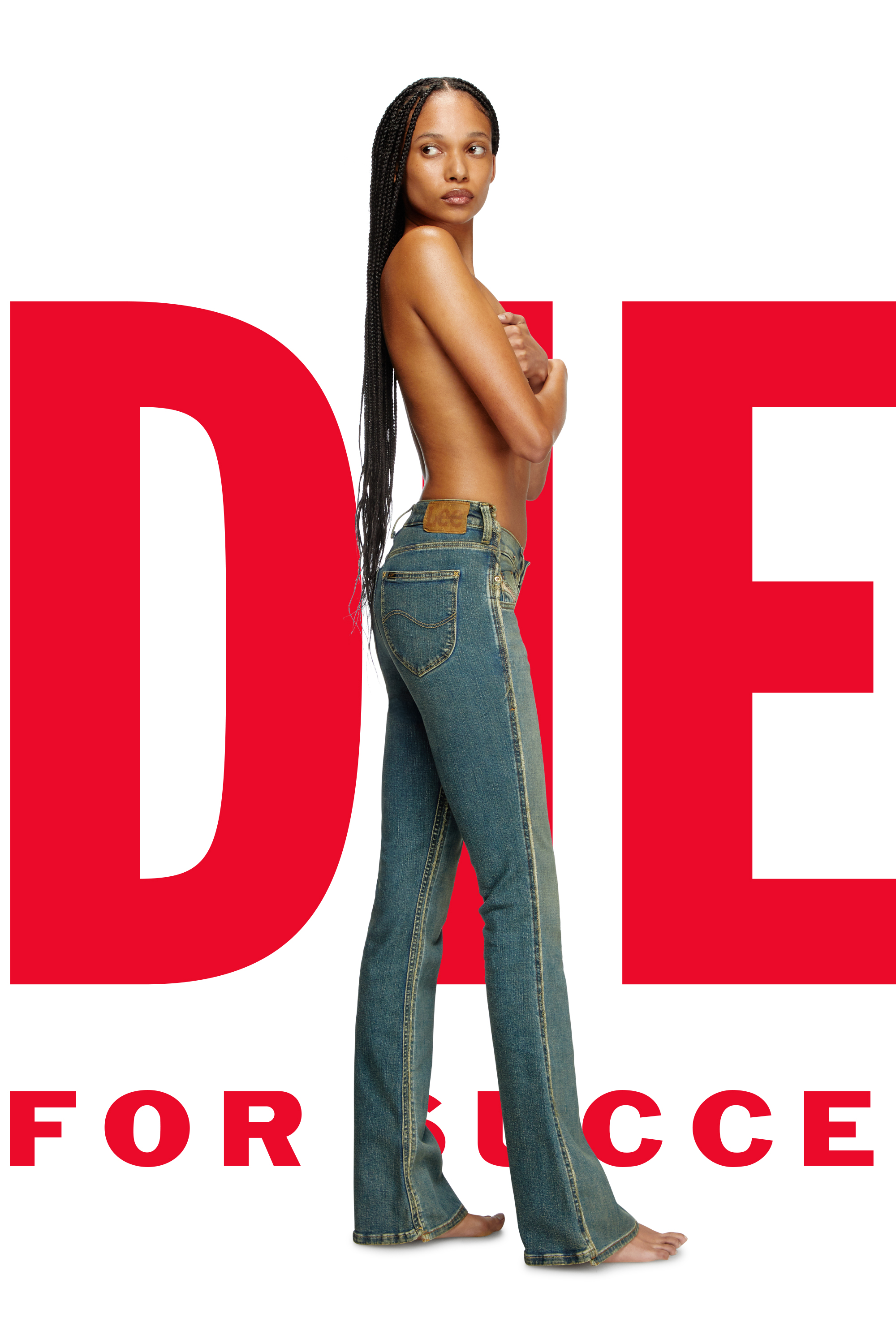 Regular Jeans Dieseloves 01 09N01, Bleu Foncé Diesel - Regular Jeans Dieseloves 01 09N01 Femme, Bleu Foncé - Image 1