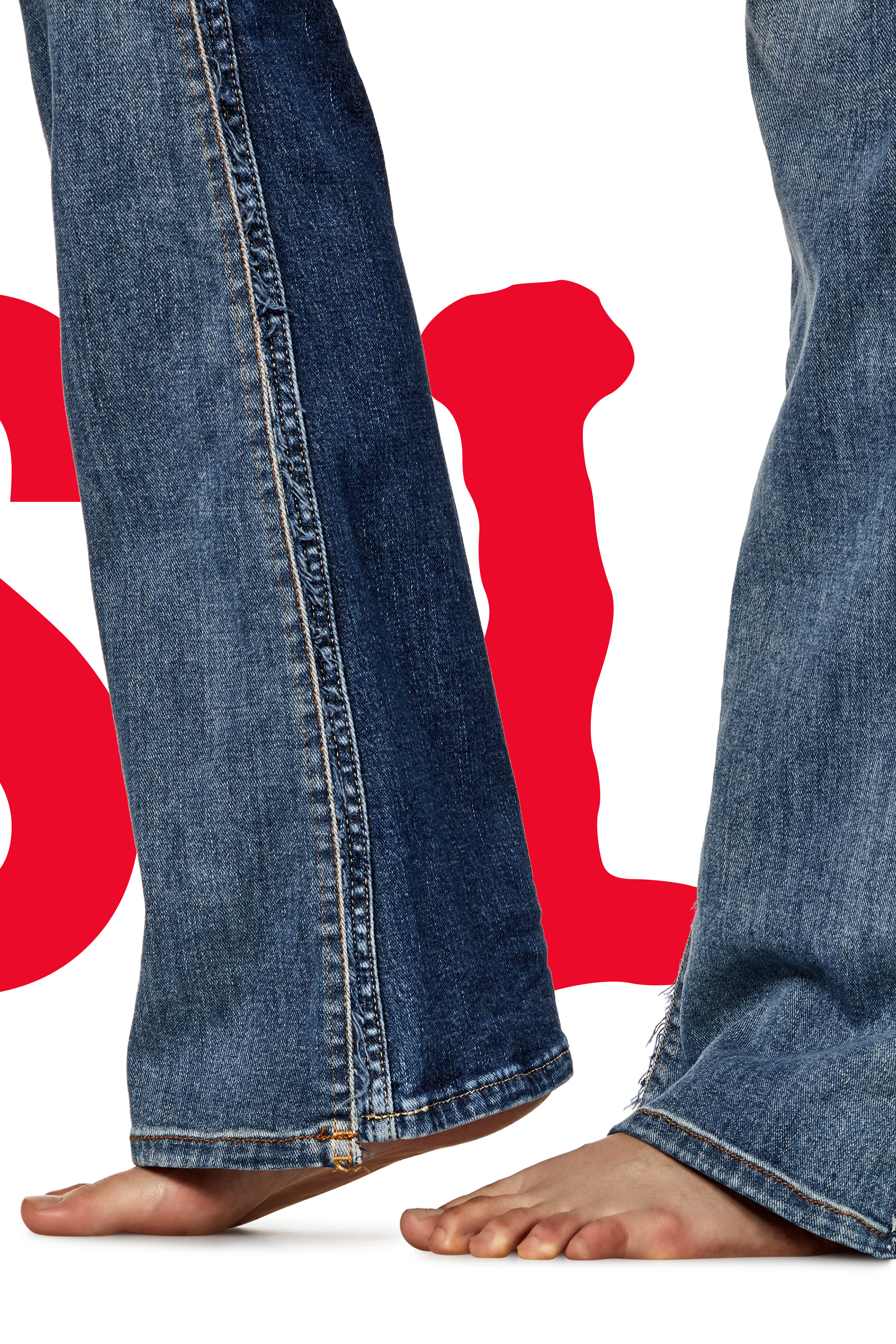 Bootcut Jeans Dieseloves 01 09K46, Bleu moyen Diesel - Bootcut Jeans Dieseloves 01 09K46 Femme, Bleu moyen - Image 5