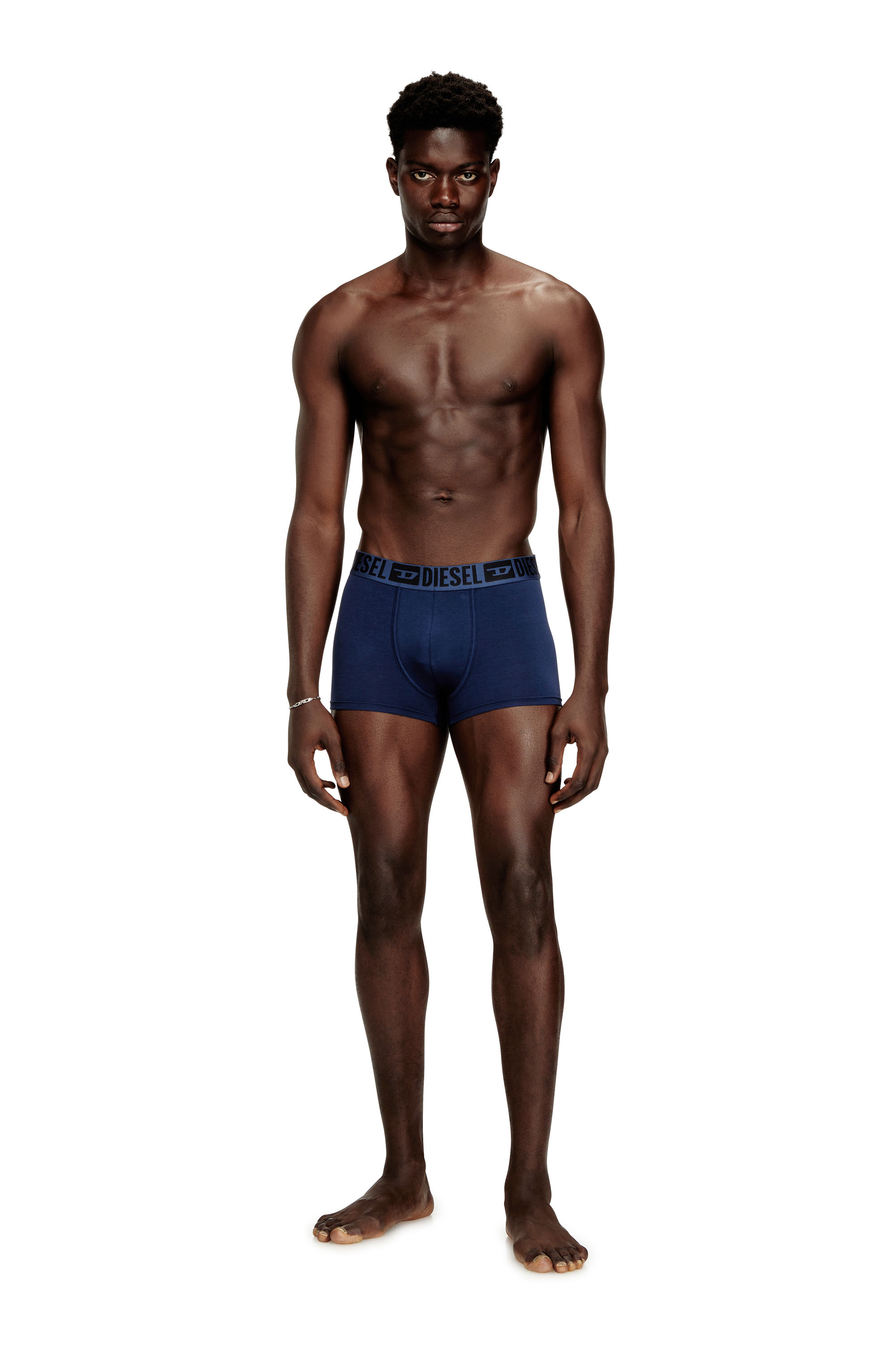 Diesel - MIKE-D-CORE-3PACK, Lot de 3 boxers en coton stretch avec ceinture ton sur ton Homme in ToBeDefined - 3