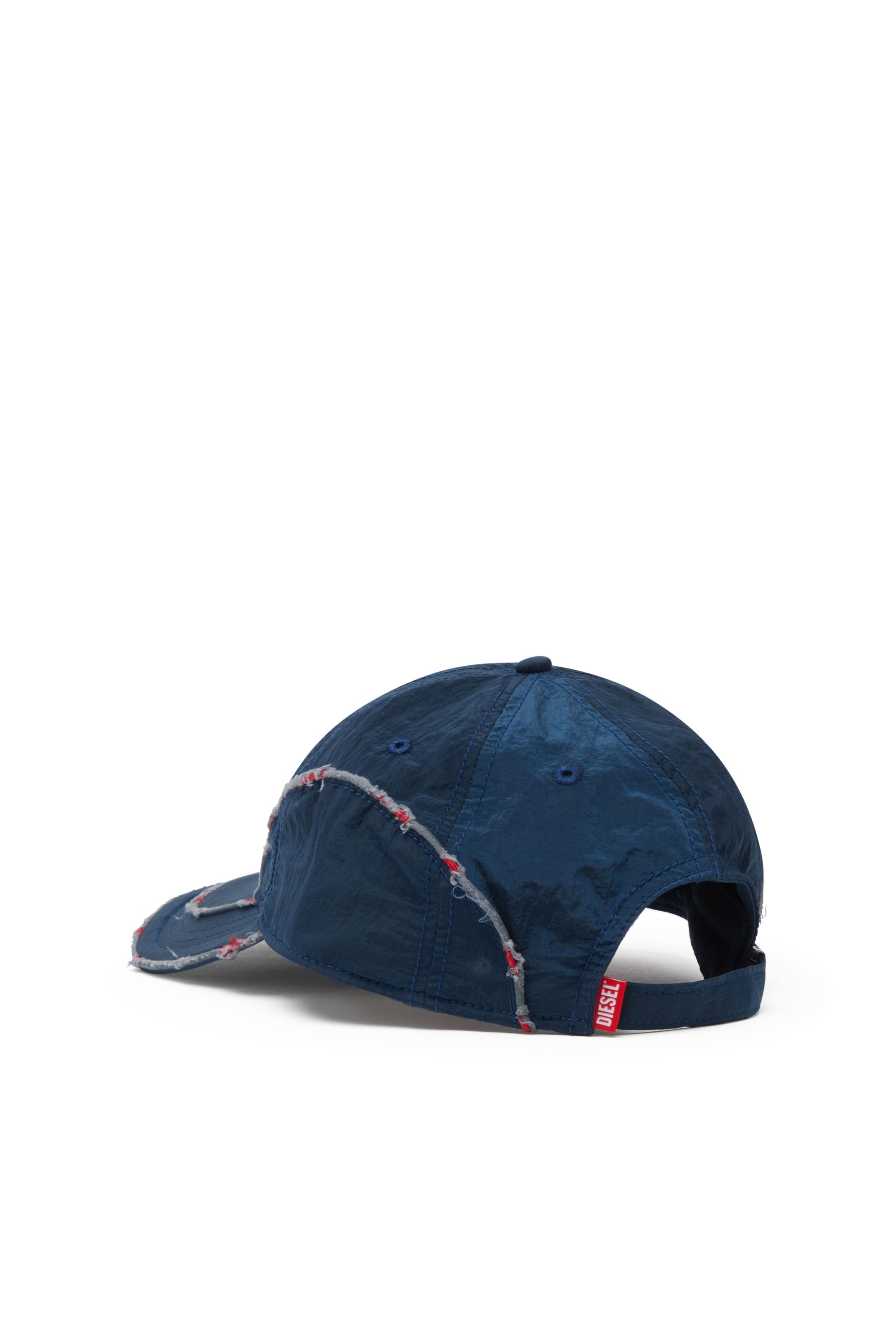 Diesel - C-ONNOR, Herren Basecap aus Knitter-Nylon mit Ton in Ton D in Blau - 2