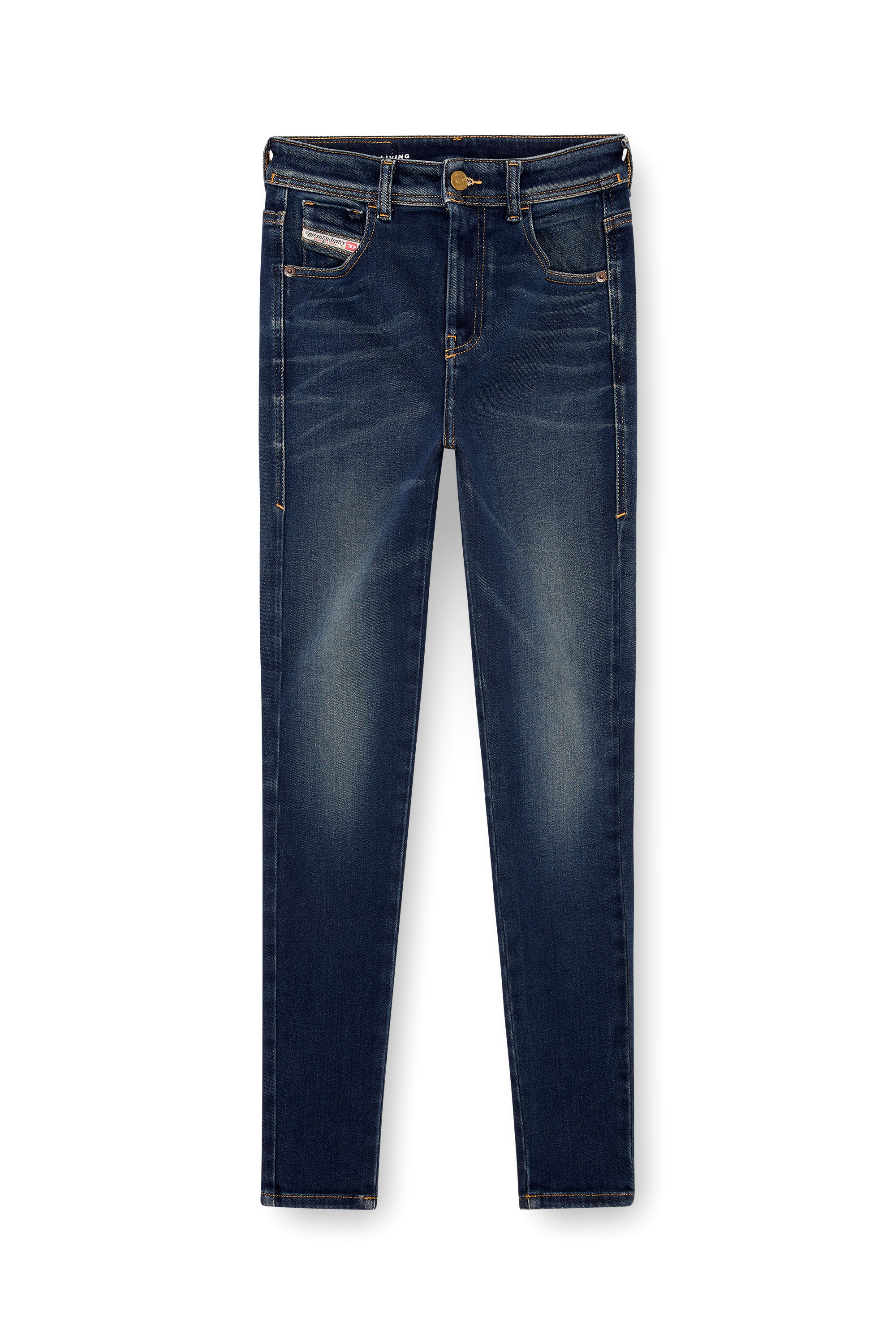 Diesel - Super skinny Jeans 1984 Slandy-High 09J11 Donna, Blu Scuro - Image 3