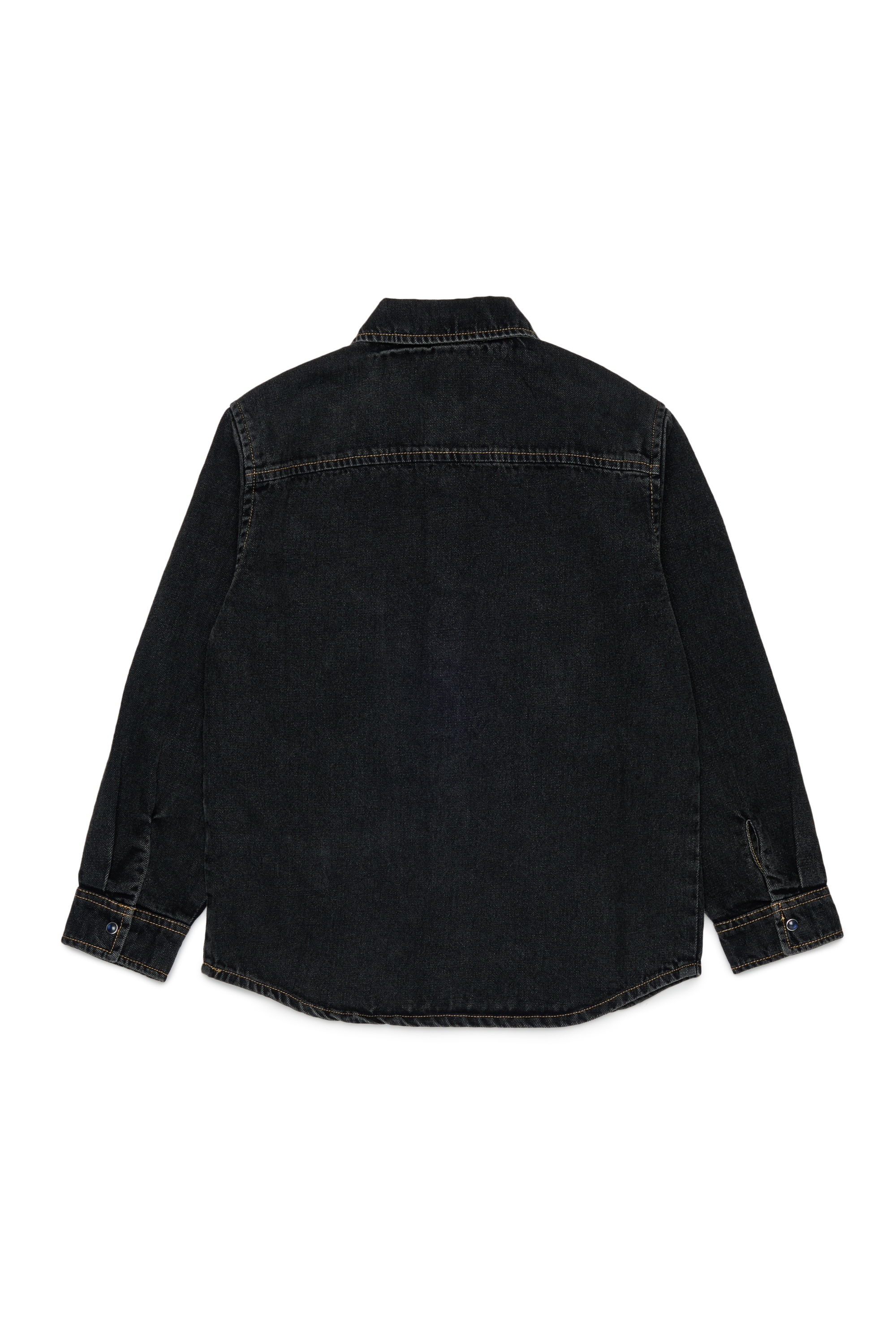Diesel - CSIMPLY-OVER, Herren Denimhemd mit D-Logo-Stickerei in Schwarz/Dunkelgrau - 2