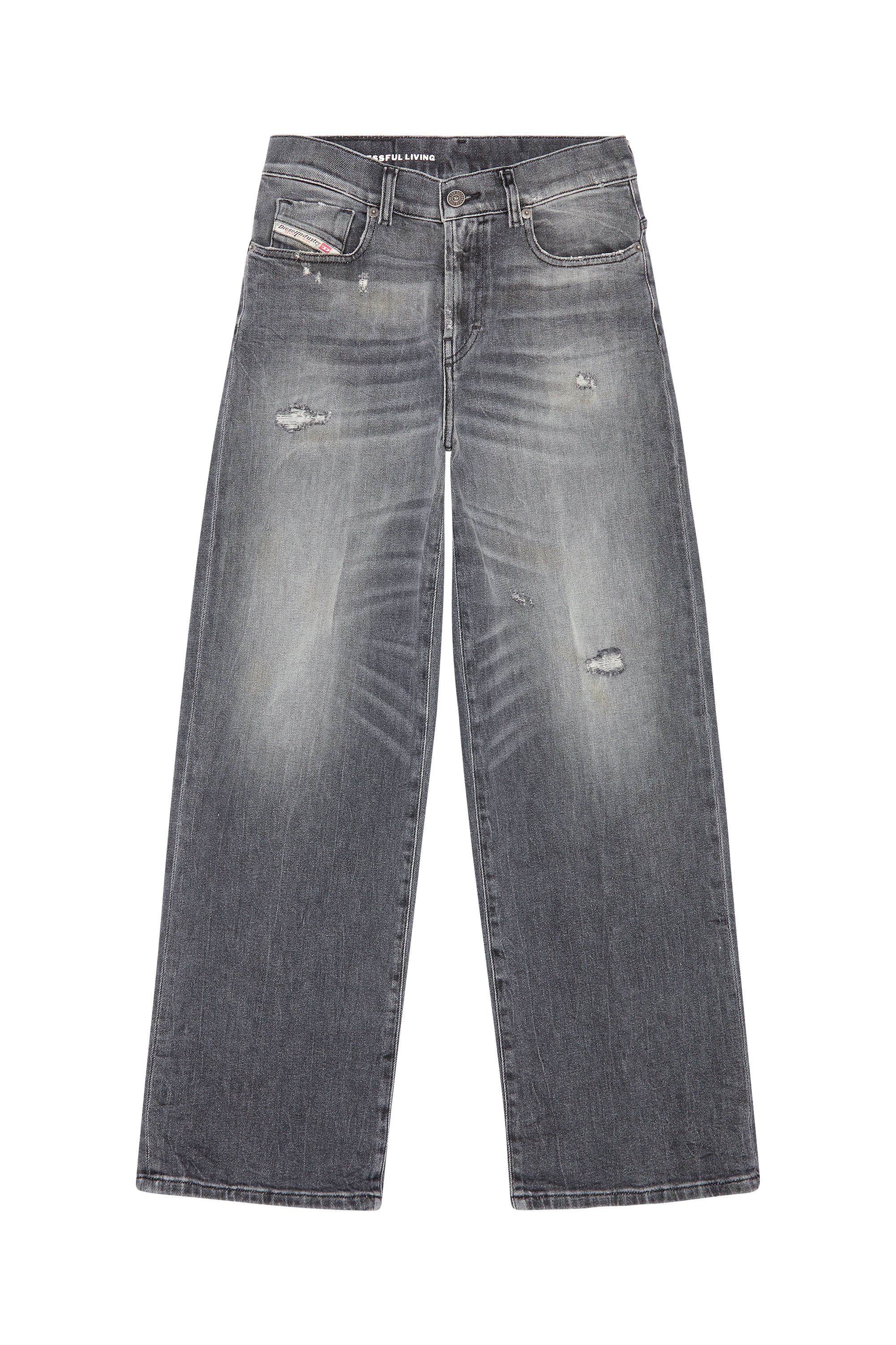 Diesel - Bootcut and Flare Jeans 2000 Widee 09G21, Nero/Grigio scuro - Image 5