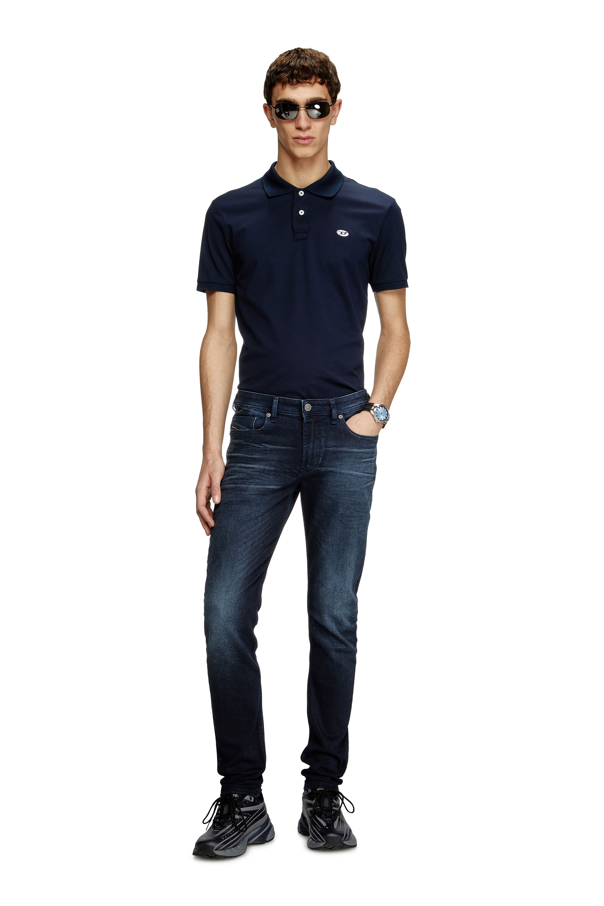 Diesel - Skinny Jeans 1979 Sleenker 0BMBU Homme, Bleu Foncé - Image 2