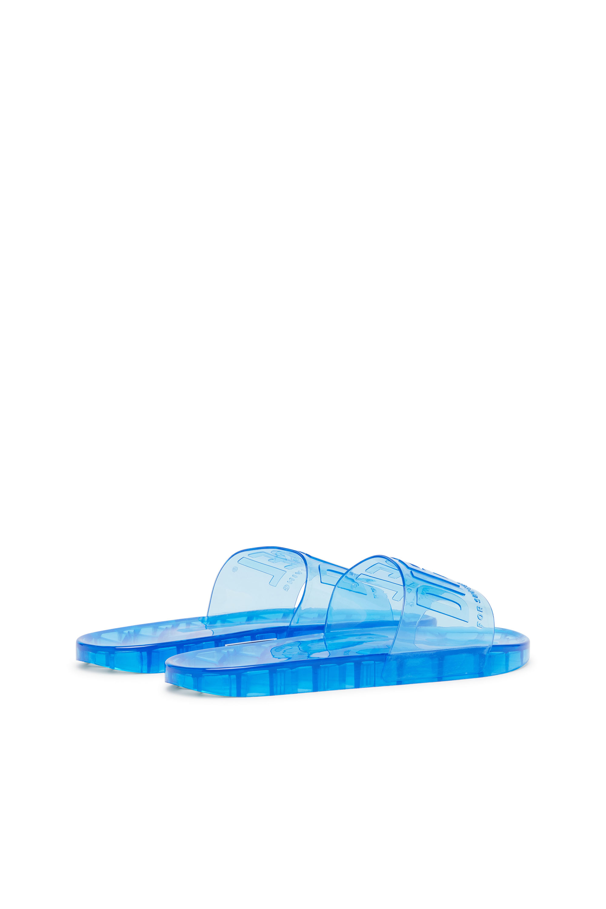 Diesel - SA-KARAIBI GL X, Femme Sa-Karaibi-Claquettes de piscine en PVC transparent in Bleu - Image 3