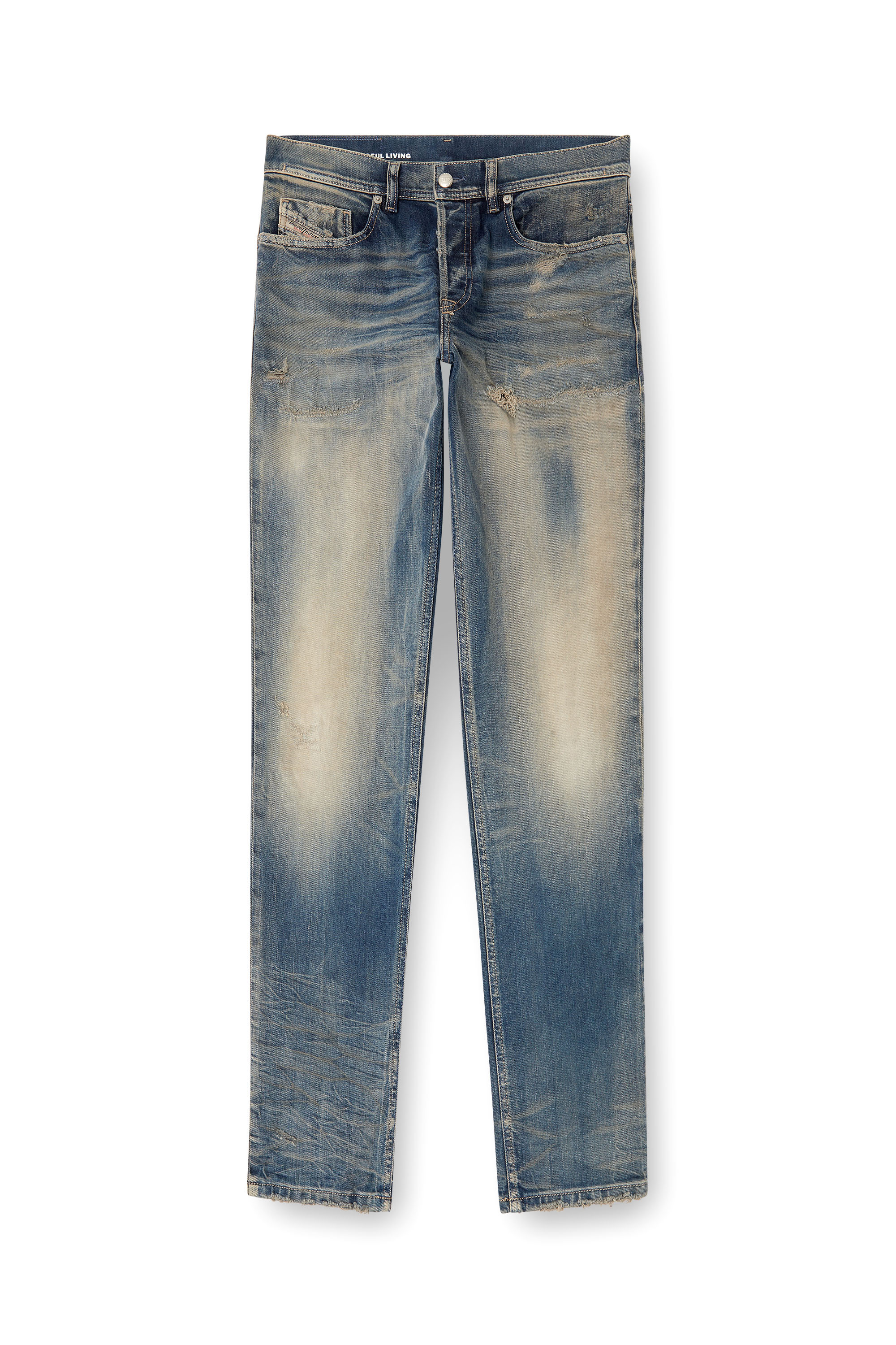 Diesel - Regular Jeans 2023 D-Finitive 09M18 Homme, Bleu moyen - Image 3