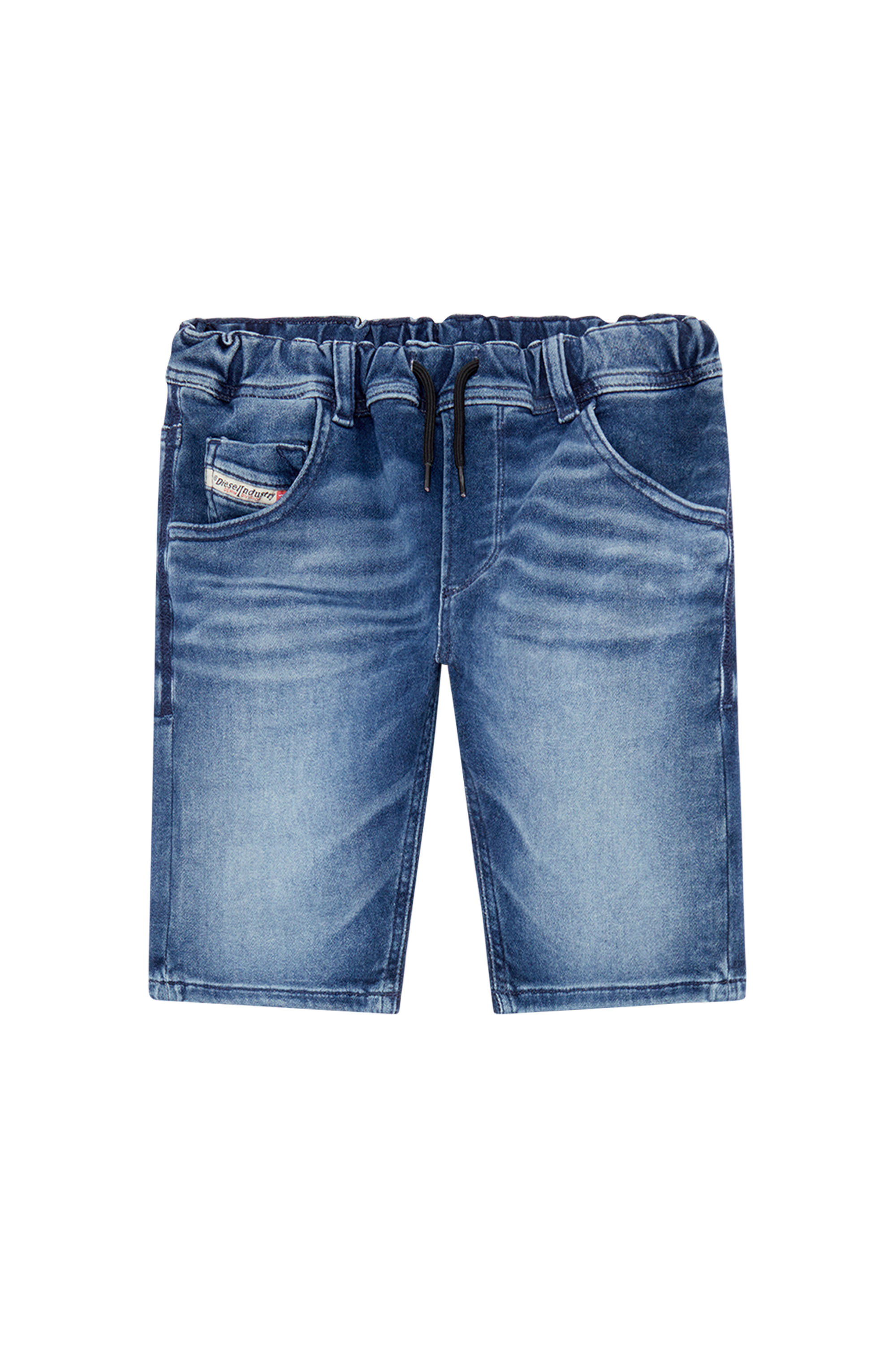 Diesel - KROOLEY-NE-J SH JJJ, Herren Krooley Shorts aus JoggJeans in Mittelblau - 1