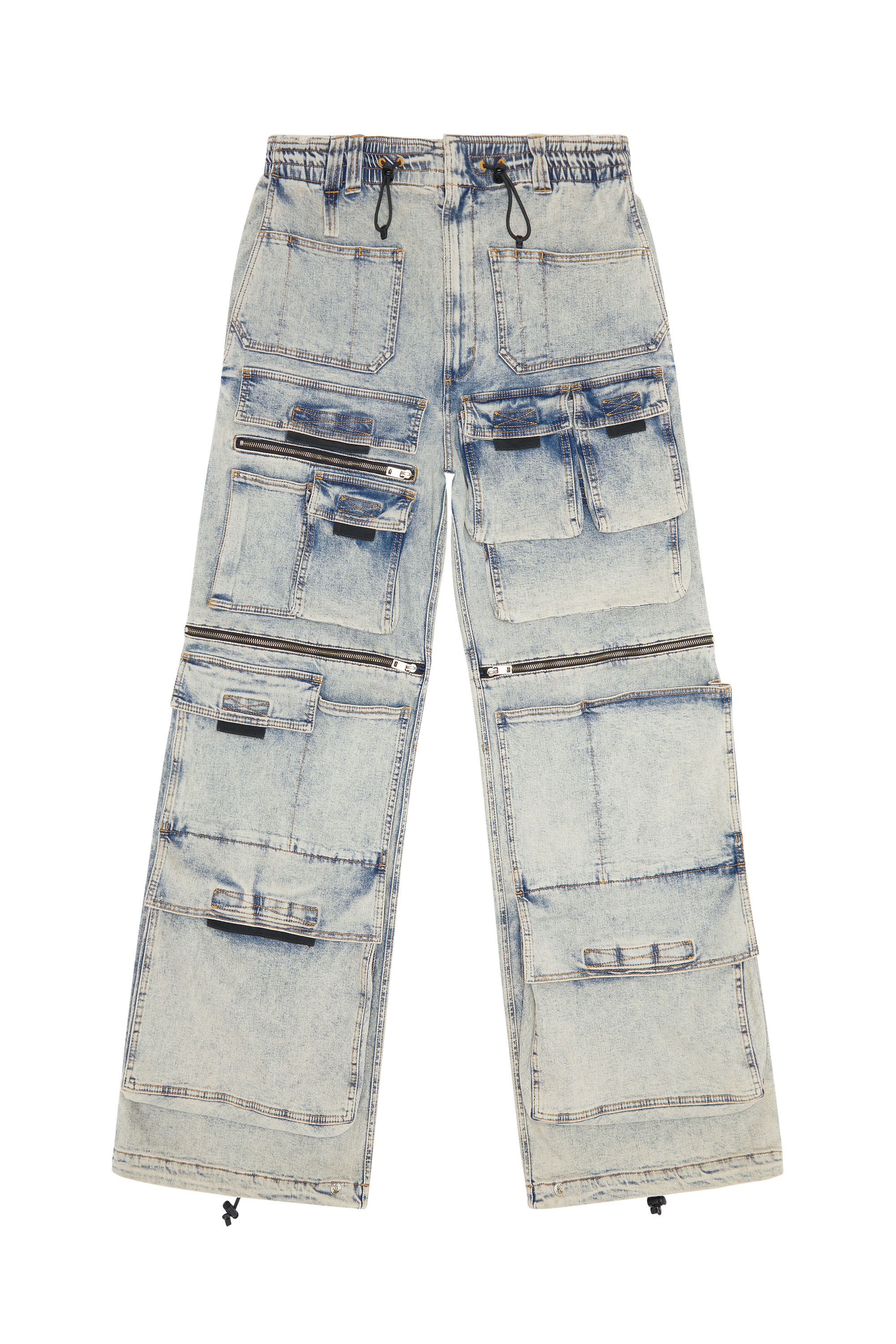 Diesel - D-Onlypockets 09F12 Straight Jeans, Blu medio - Image 1