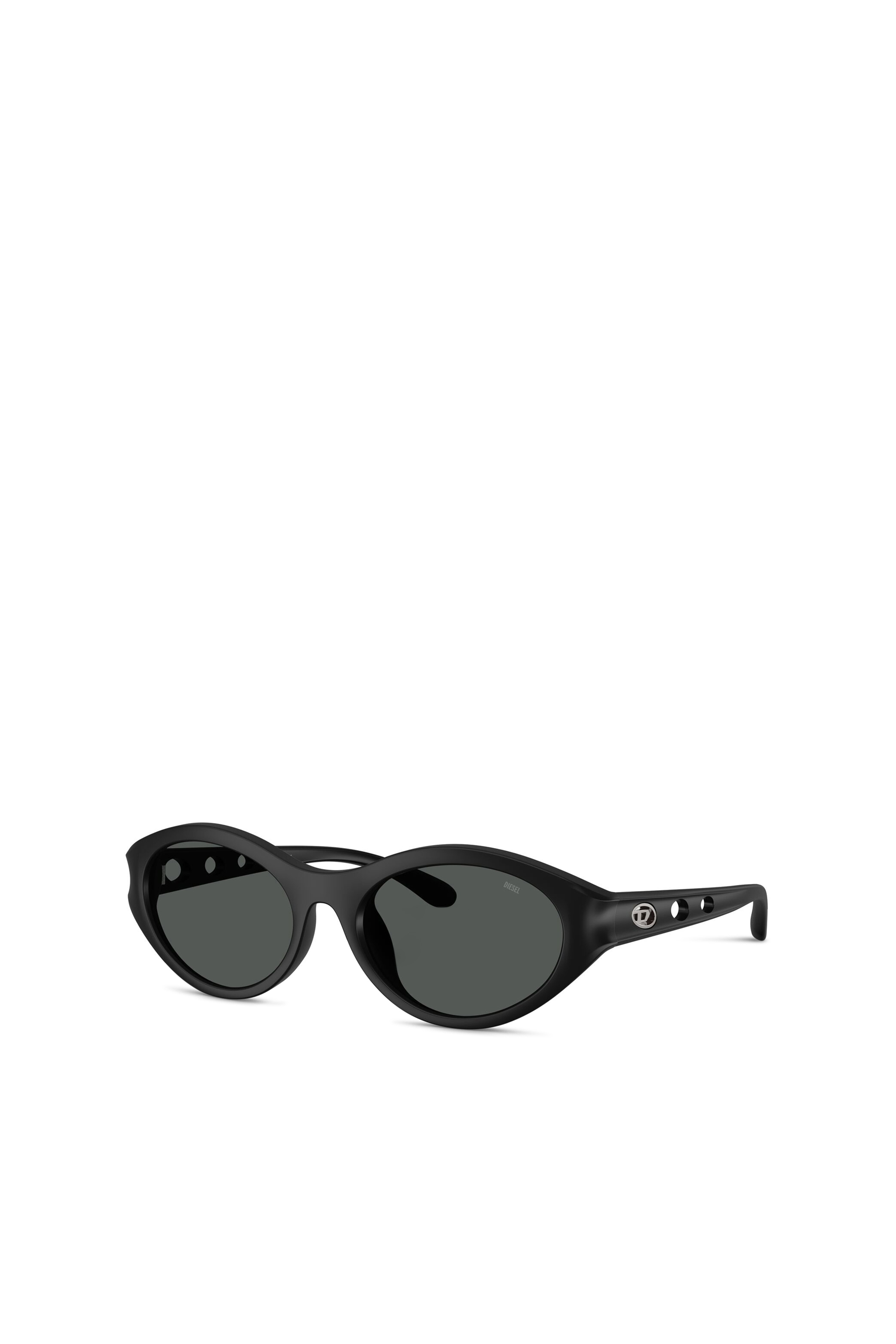 Diesel - 0DL3005U, Occhiali da sole ovali Unisex in Nero - 4