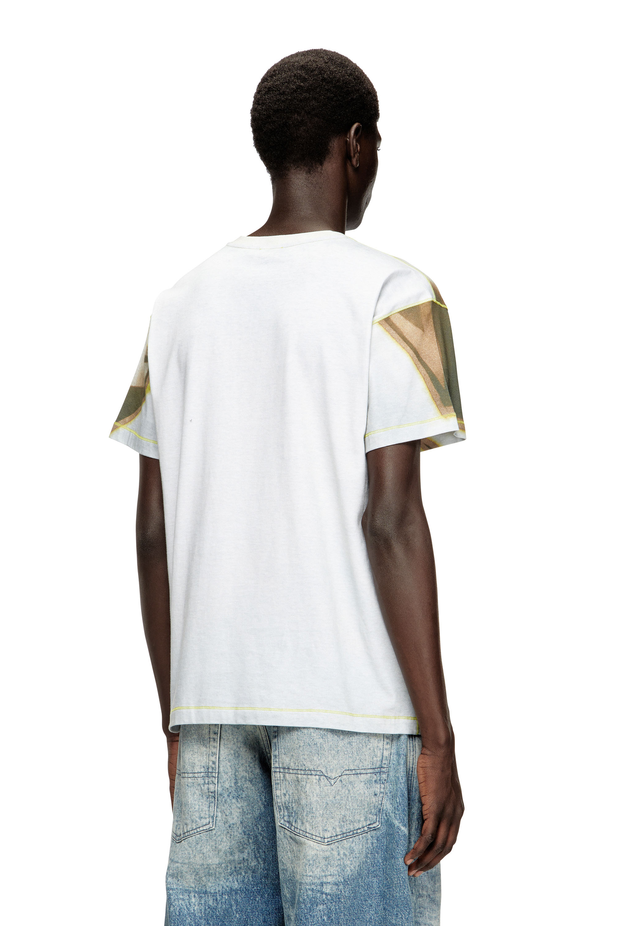 Diesel - T-NORM-SHOW, T-shirt avec imprimé graffiti Homme in Polychrome - 4