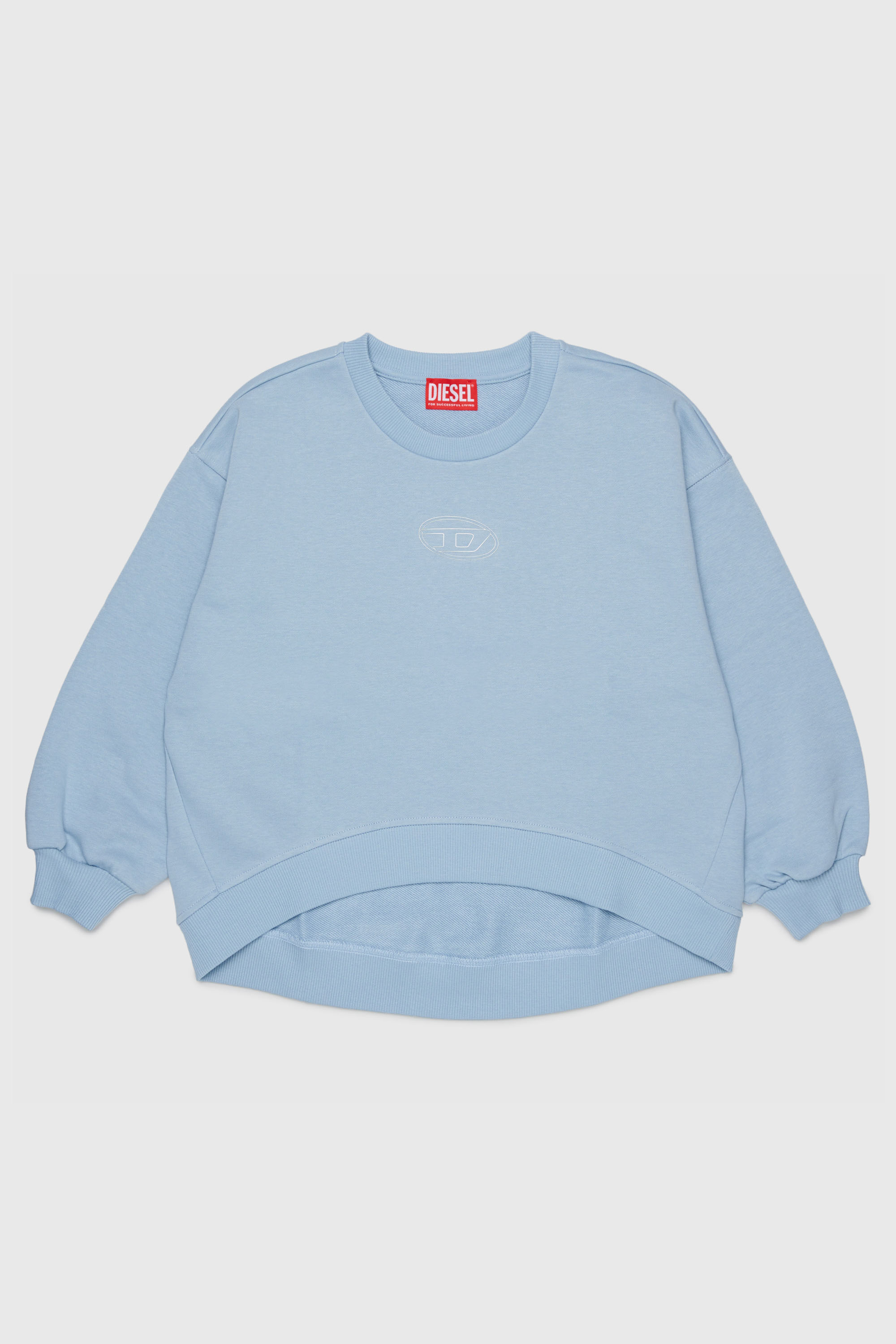 Diesel - SALILLY, Damen Sweatshirt mit Oval D Logo in Hellblau - 1