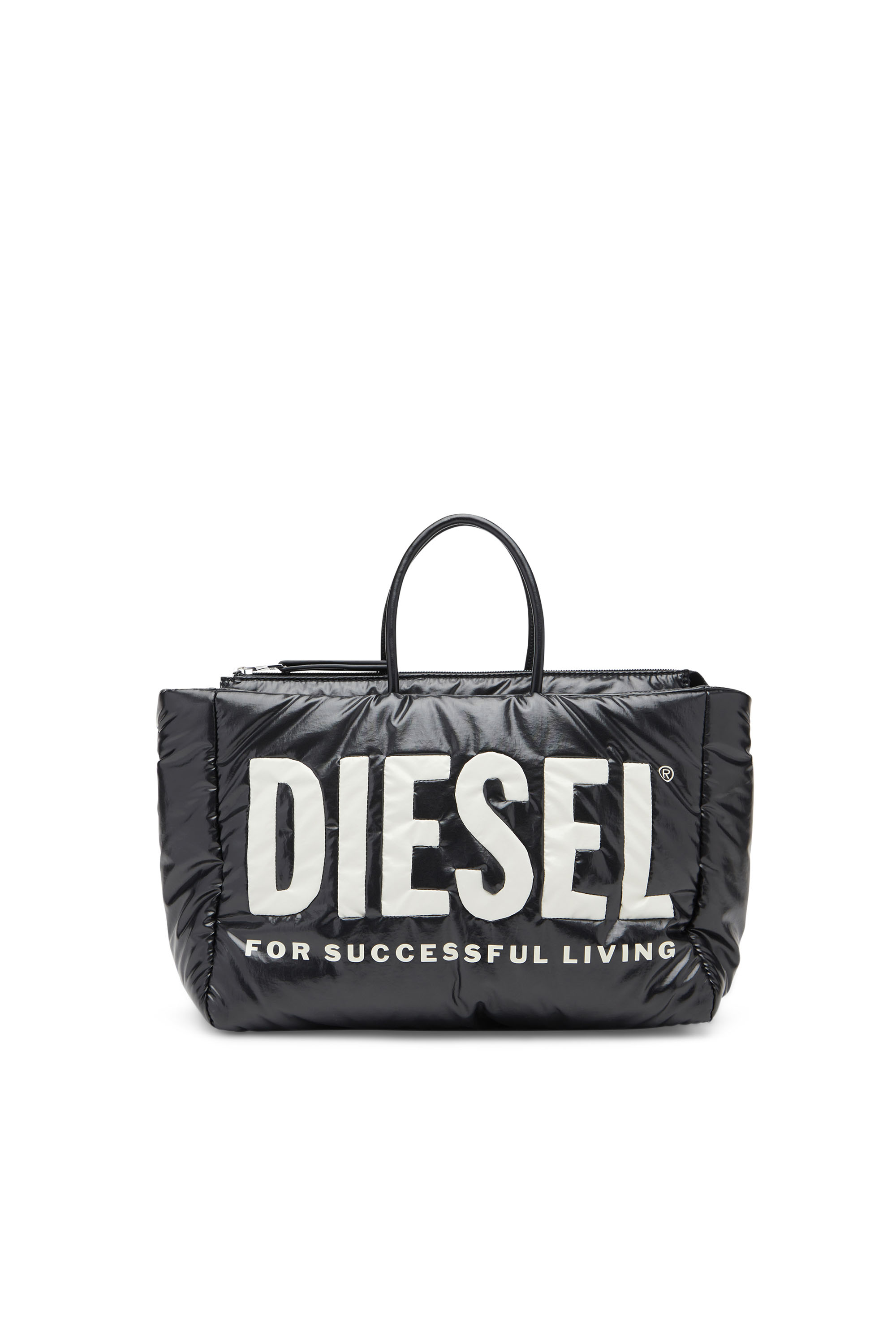 Diesel - PUFF DSL TOTE M X, Noir - Image 1