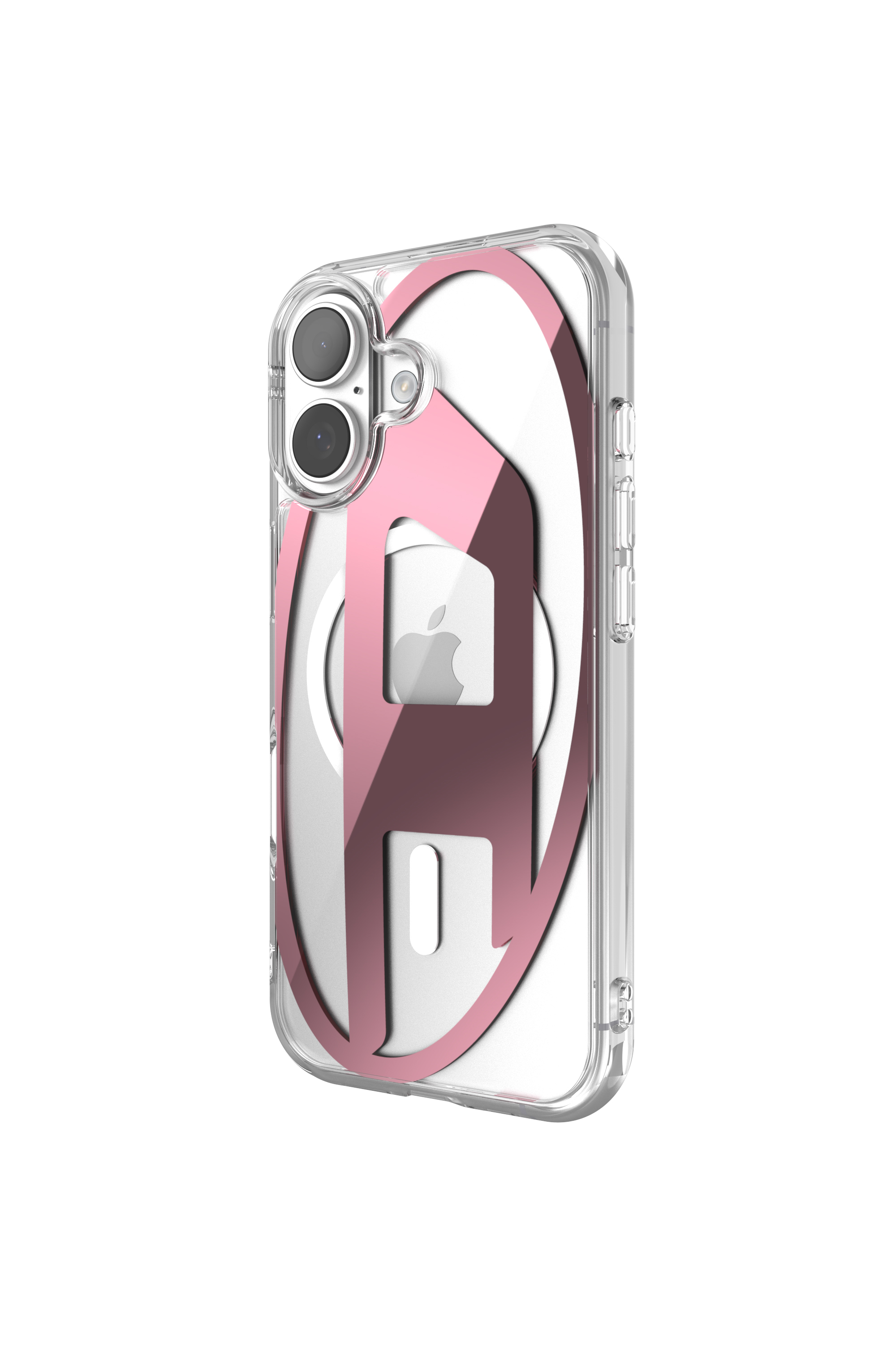 Diesel - 60419 AOP CASE, Custodia metallica Oval D con Magsafe per iPhone 17 Unisex in Rosa - 4