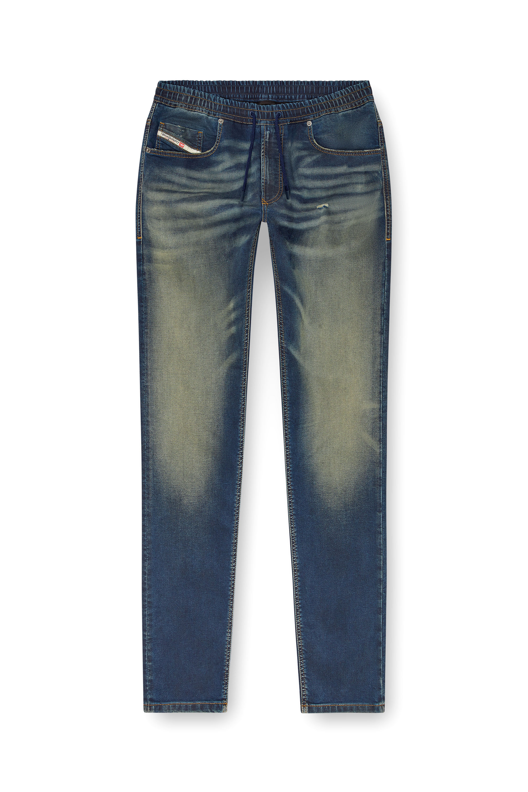 Diesel - Uomo Tapered 2030 D-Krooley Joggjeans® 09J34, Blu Scuro - Image 3