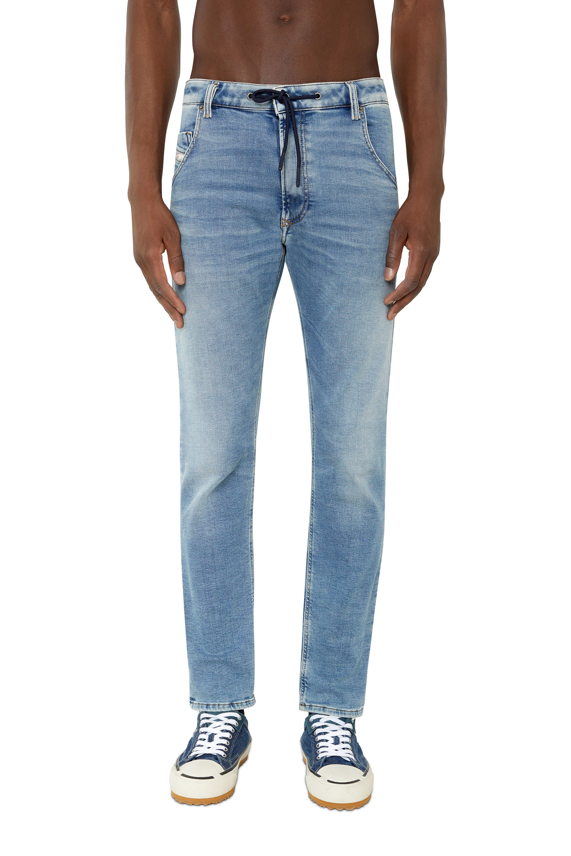 Diesel - Krooley JoggJeans® 068BA Tapered, Blu medio - Image 1