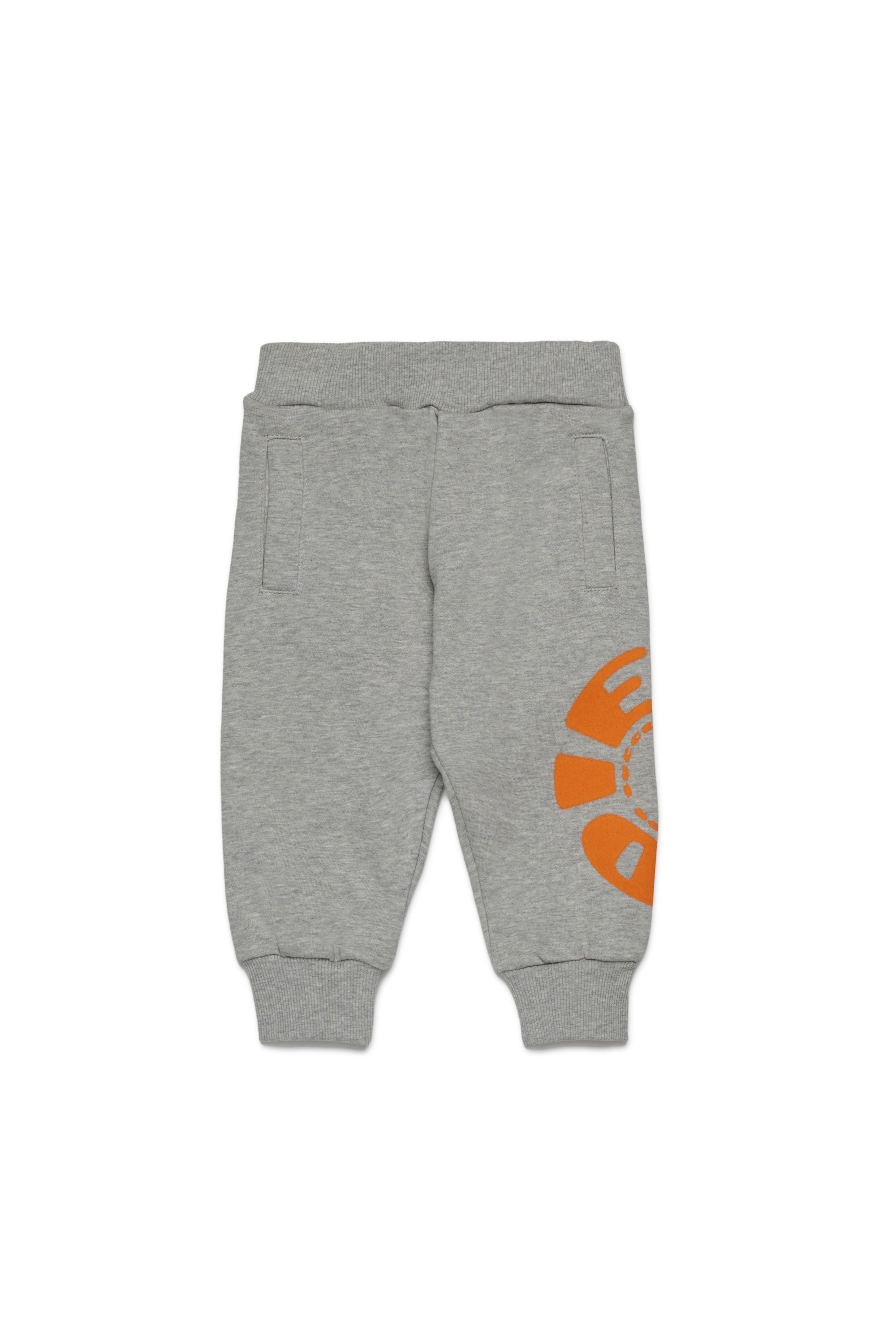 Diesel - PRAVONB, Pantalons en coton avec logo imprimé Homme in Gris - 1