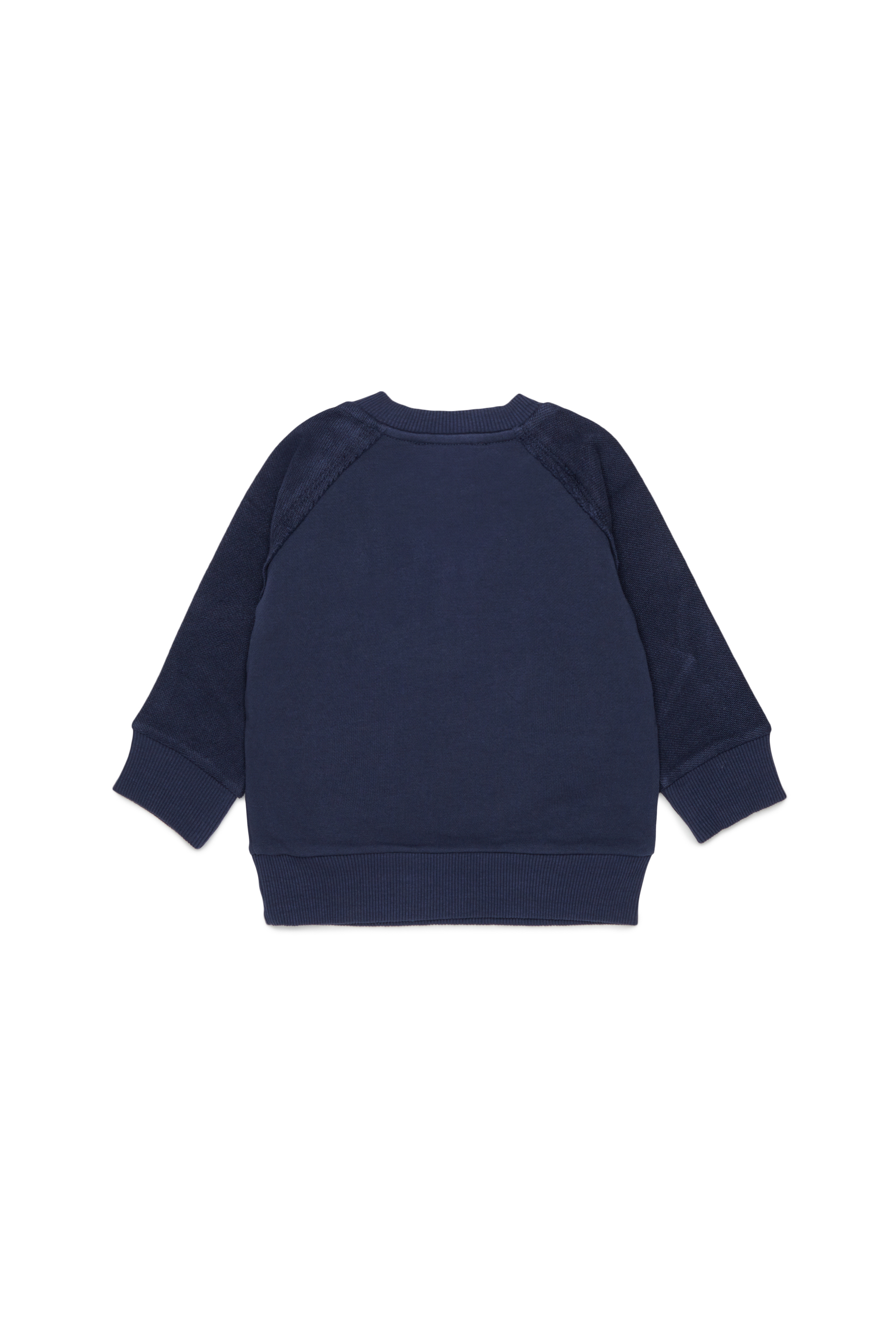 Diesel - SEANSB, Felpa in cotone con logo effetto sfrangiato Uomo in Blu - 2