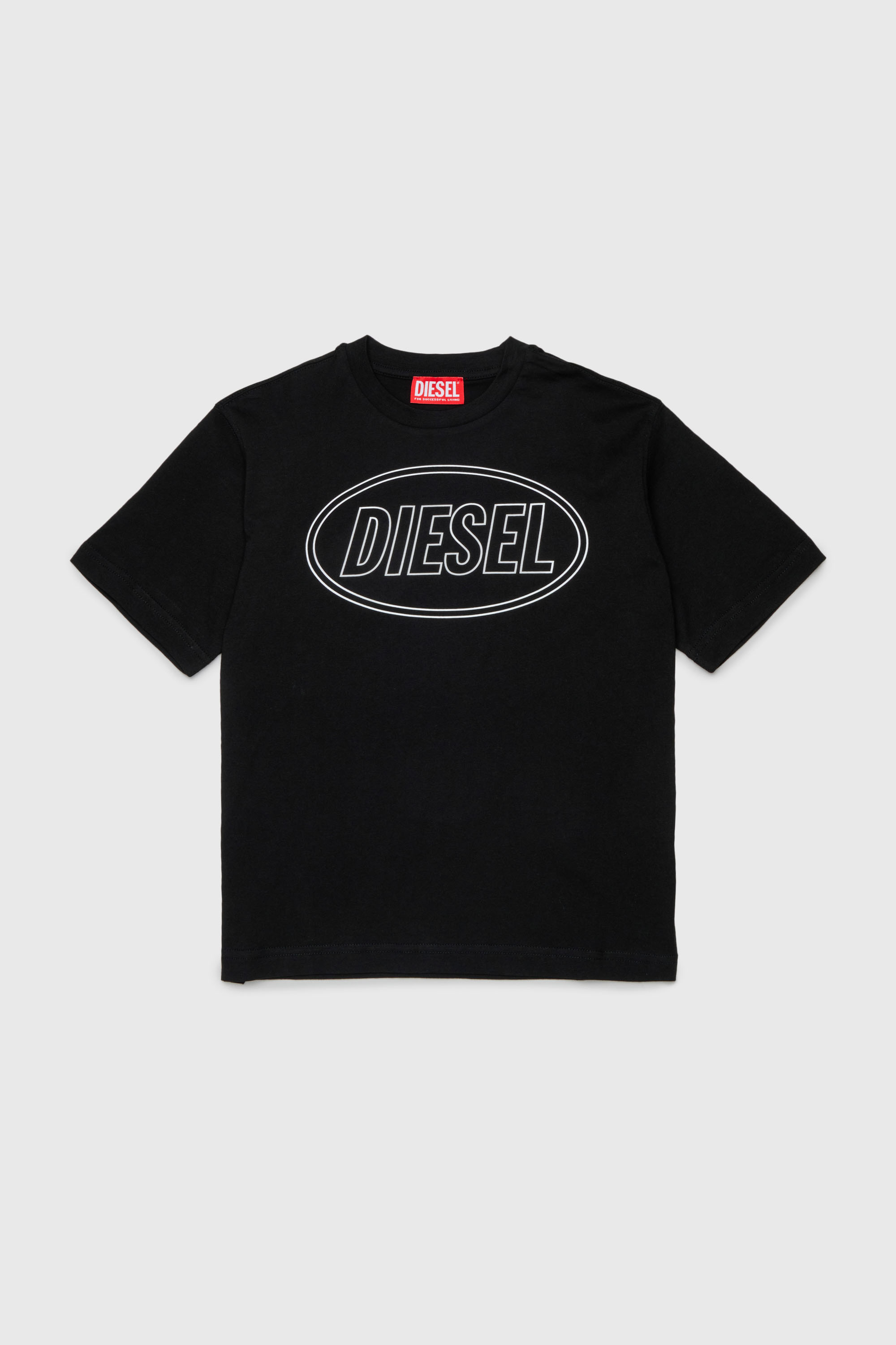 Diesel - TCIRCLE OVER, T-shirt en coton avec imprim&eacute; Diesel Homme in Noir - 1