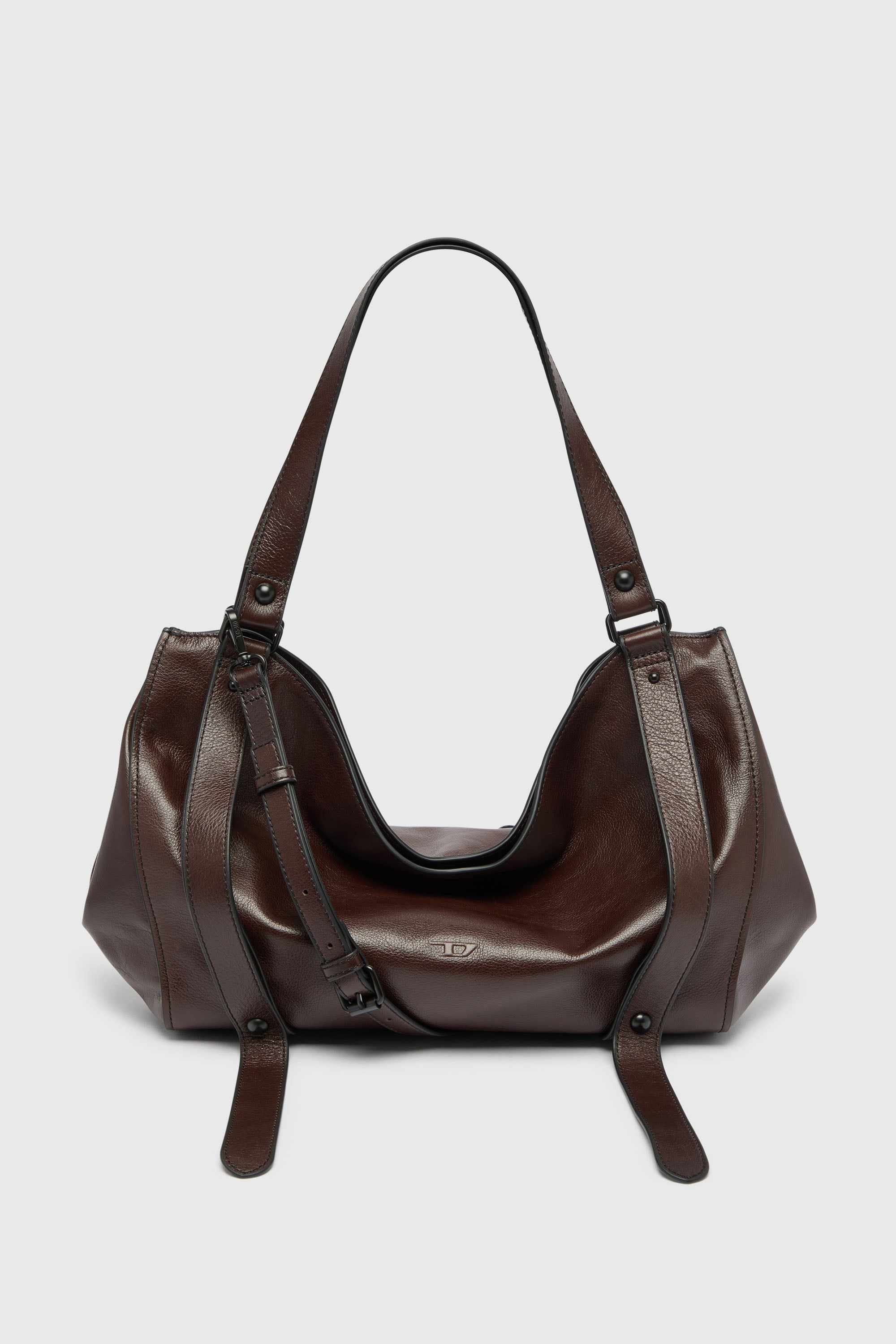 Diesel - D-ONE TOPHANDLE M, D-One - Borsa media a mano media in pelle Unisex in Marrone - 1