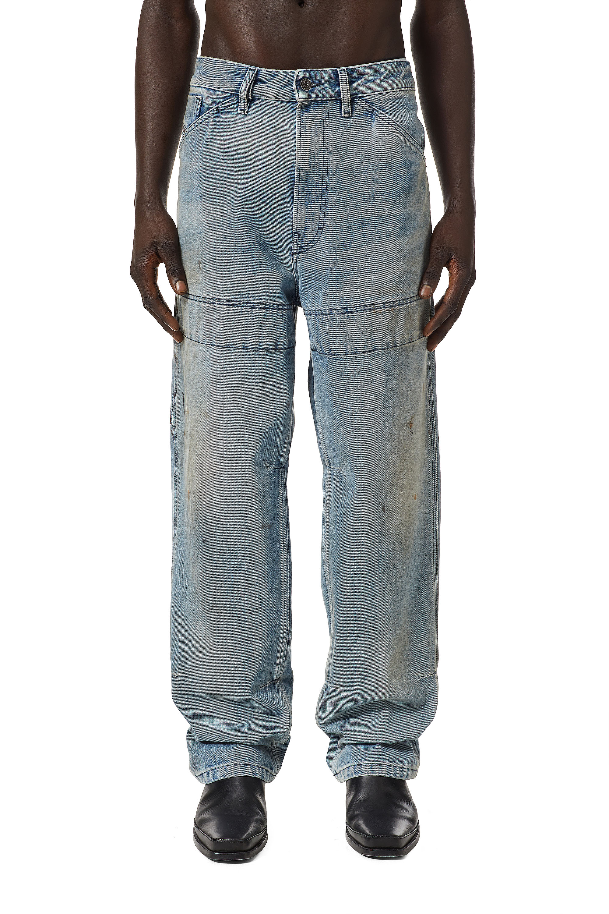 Diesel - D-Franky 0EHAS Straight Jeans, Hellblau - Image 1