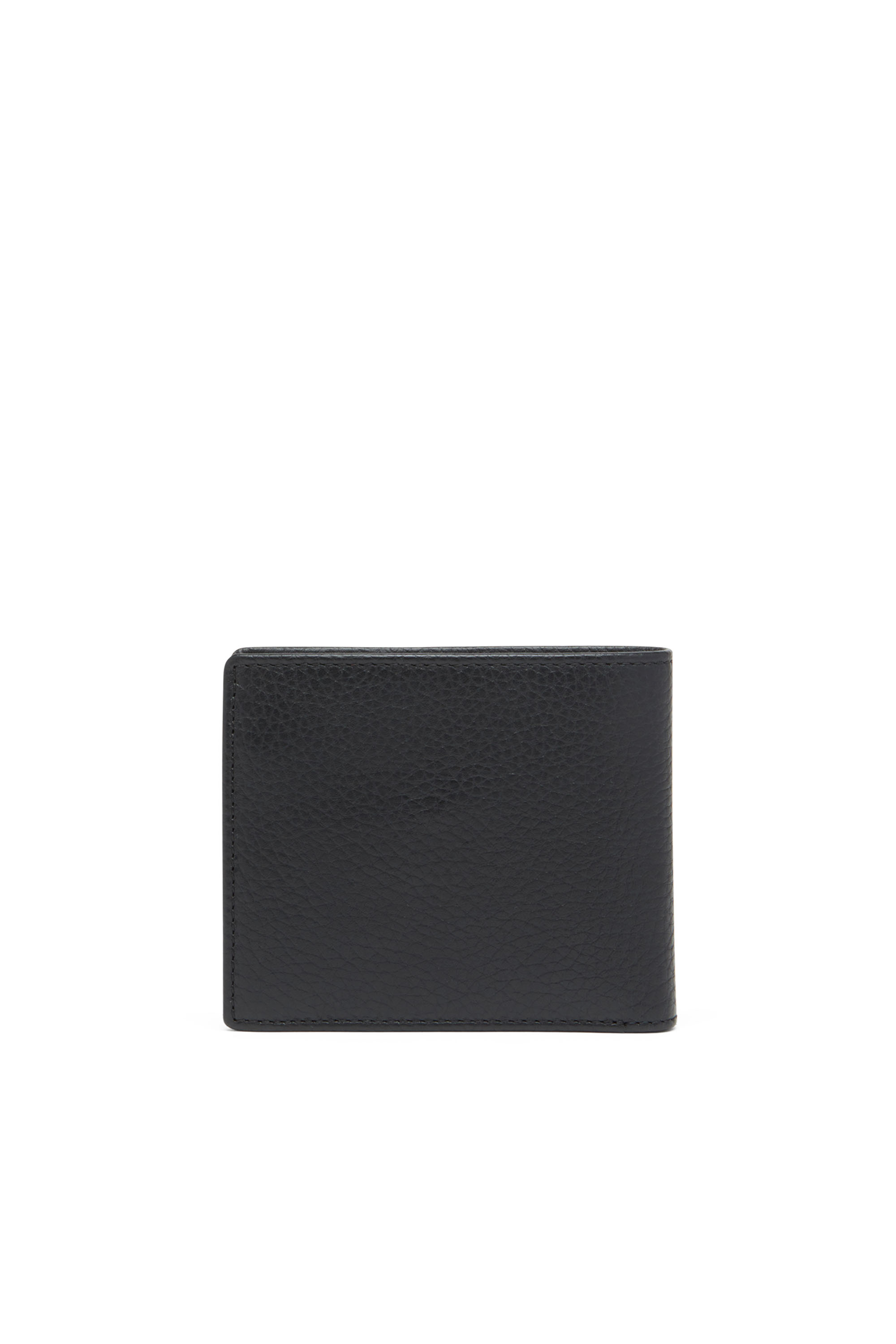 Diesel - BI FOLD COIN S, Portefeuille à deux volets en cuir grainé Homme in Noir - 2