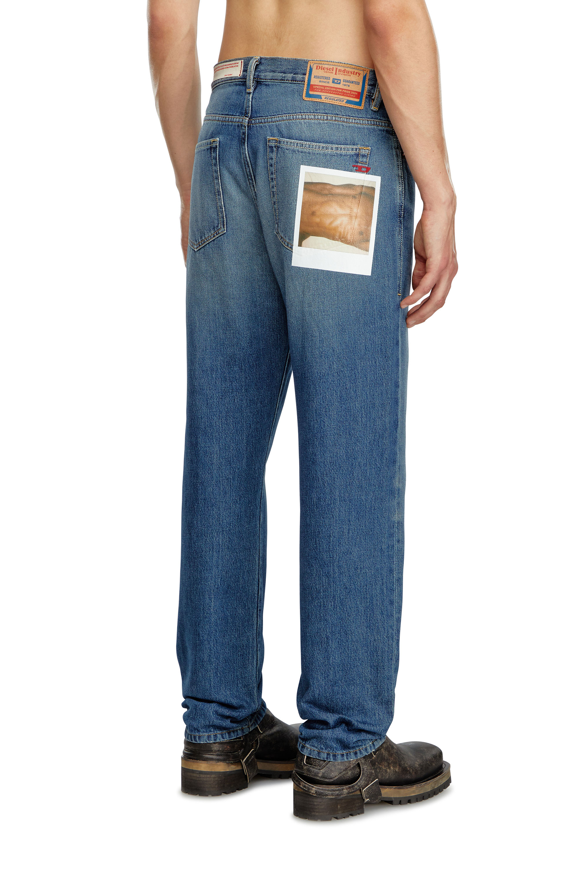 Diesel - Mixte Straight Jeans 2020 D-Viker 09L89, Bleu moyen - Image 2