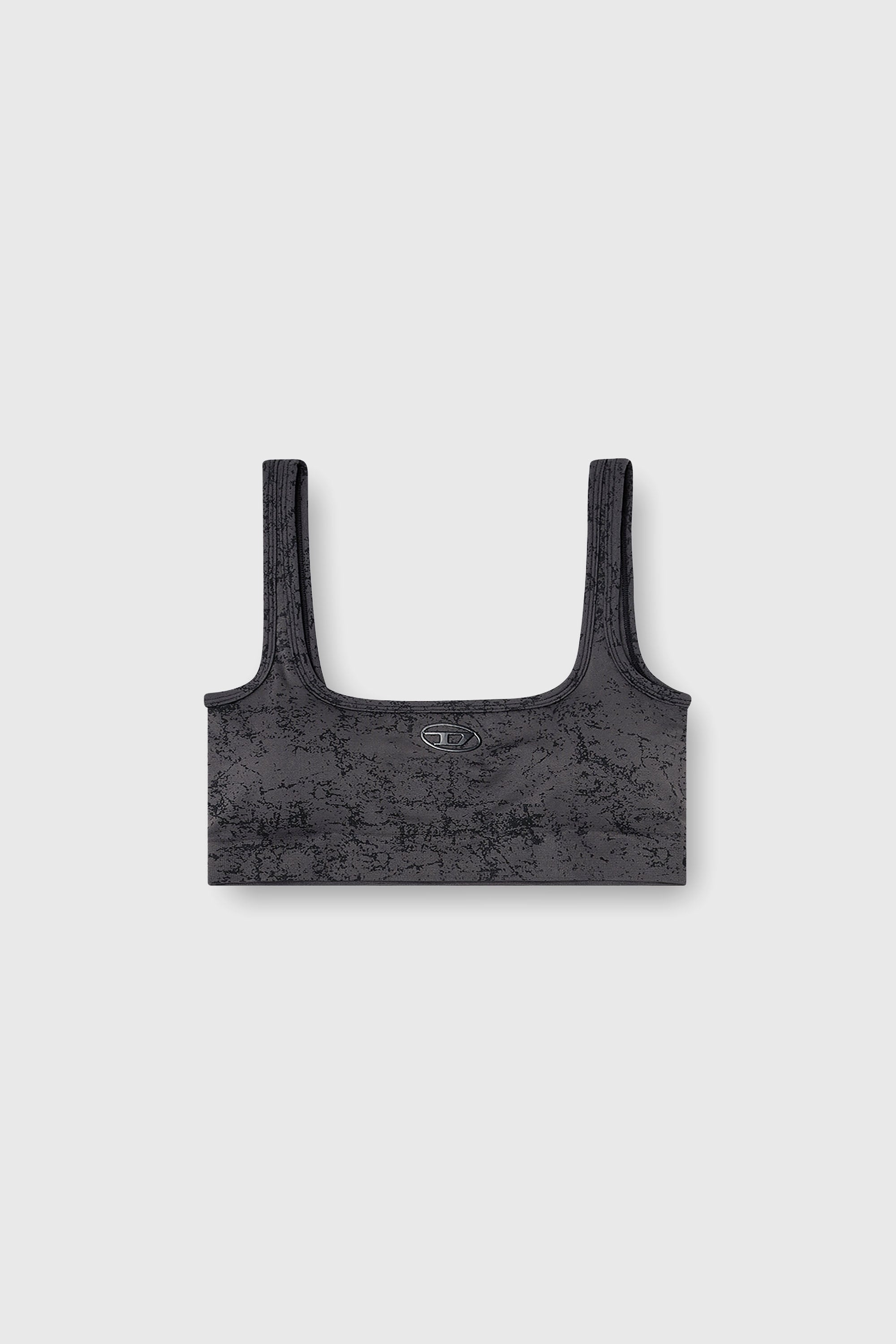 Diesel - HELLA-UTLT, Reggiseno sportivo con stampa utility Donna in Grigio - 1